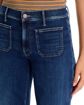 Mother Maven Patch Pocket Mid Rise Jeans in Backstage Pass