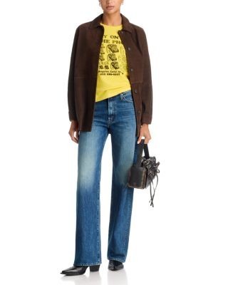 Mother The Dodger High Rise Straight Jeans in 8 Track