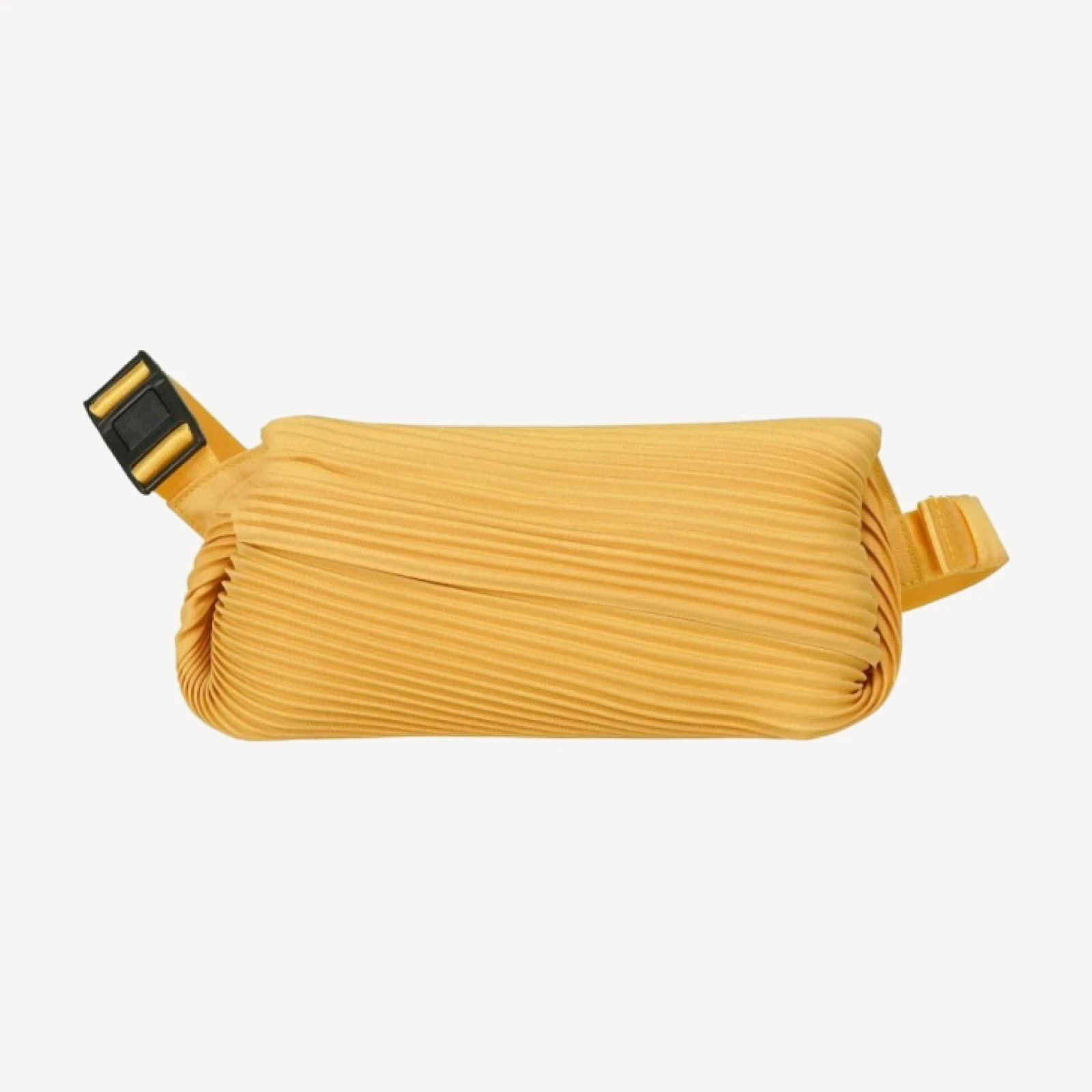 BIAS PLEATS WAIST BAG