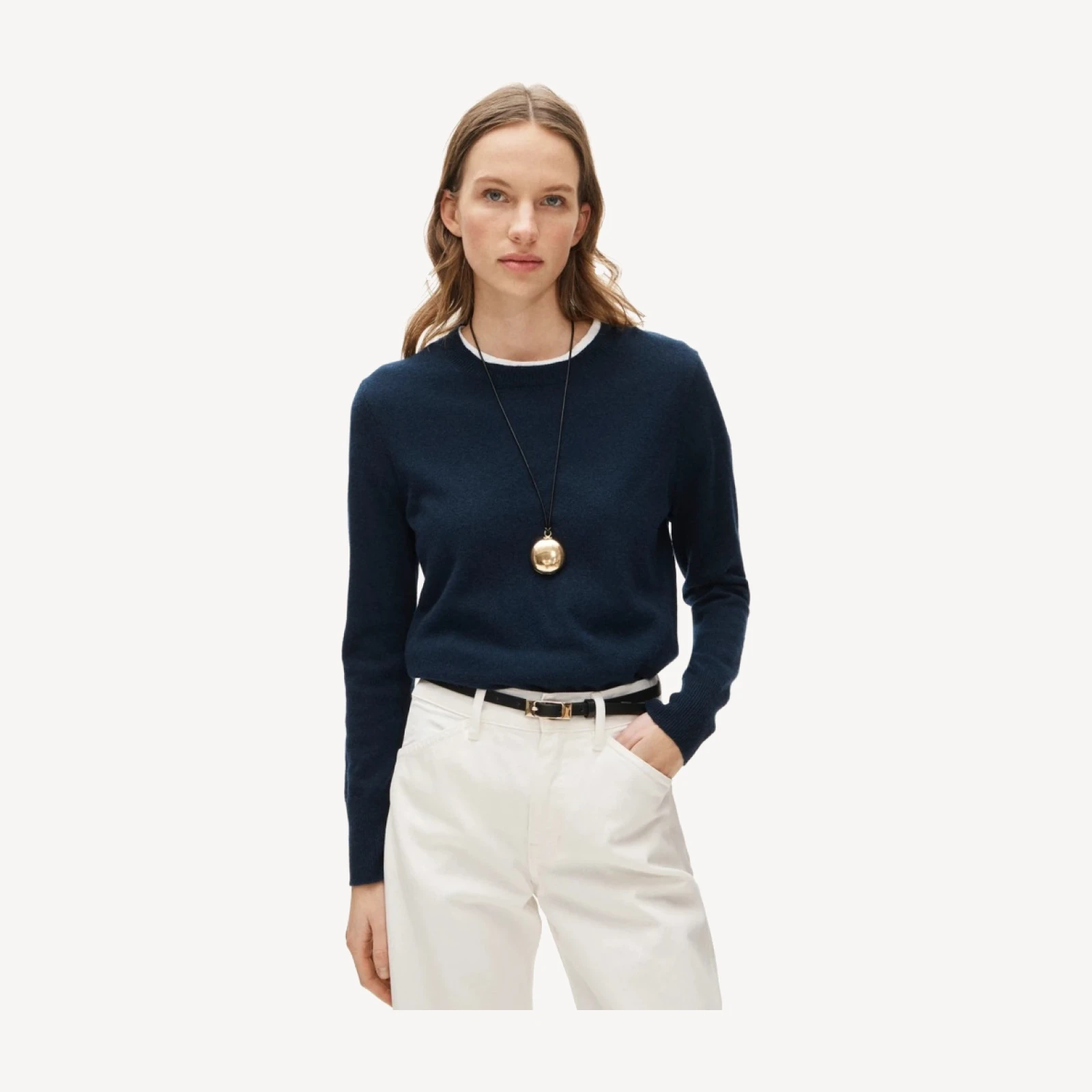 Cashmere classic-fit crewneck sweater