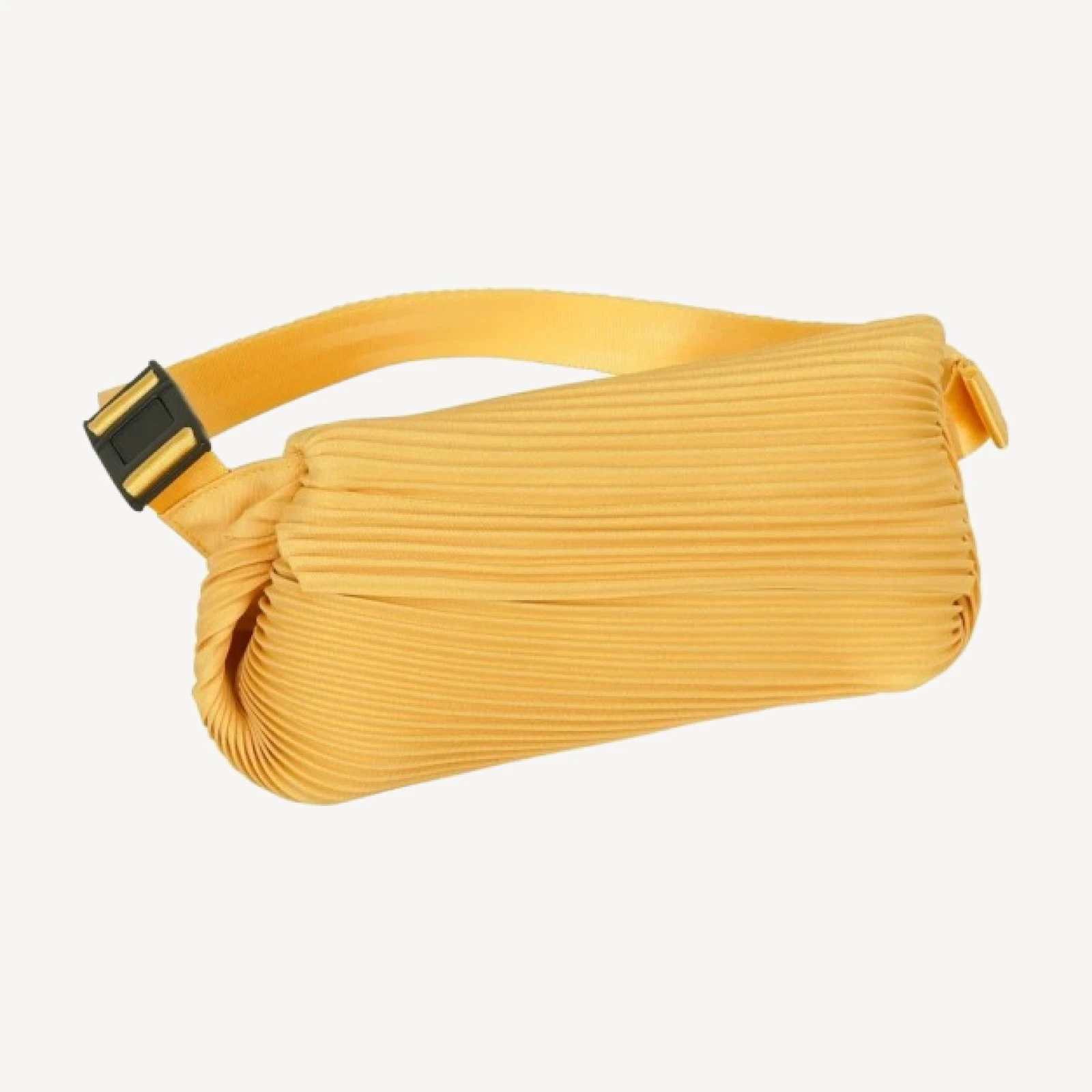 BIAS PLEATS WAIST BAG