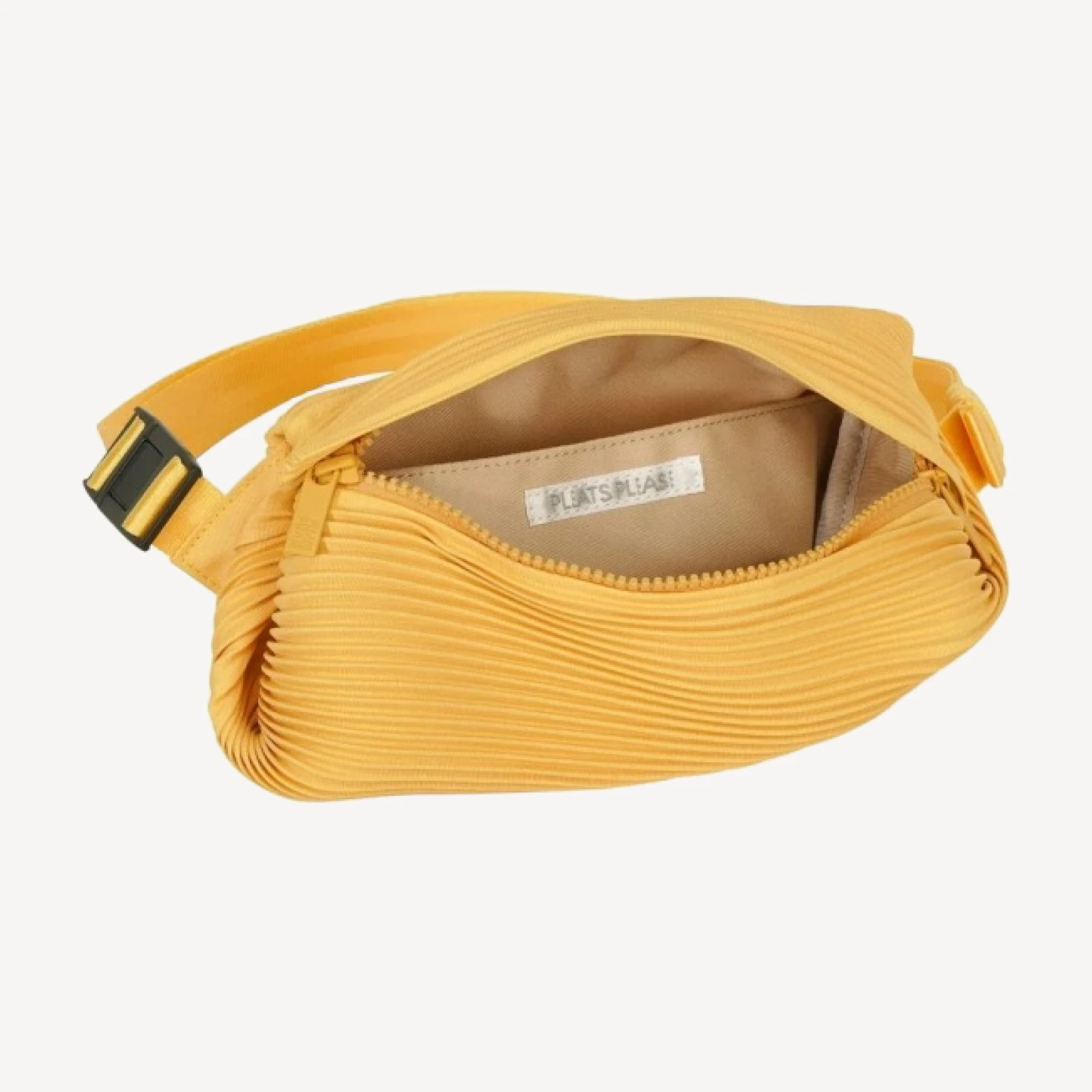 BIAS PLEATS WAIST BAG