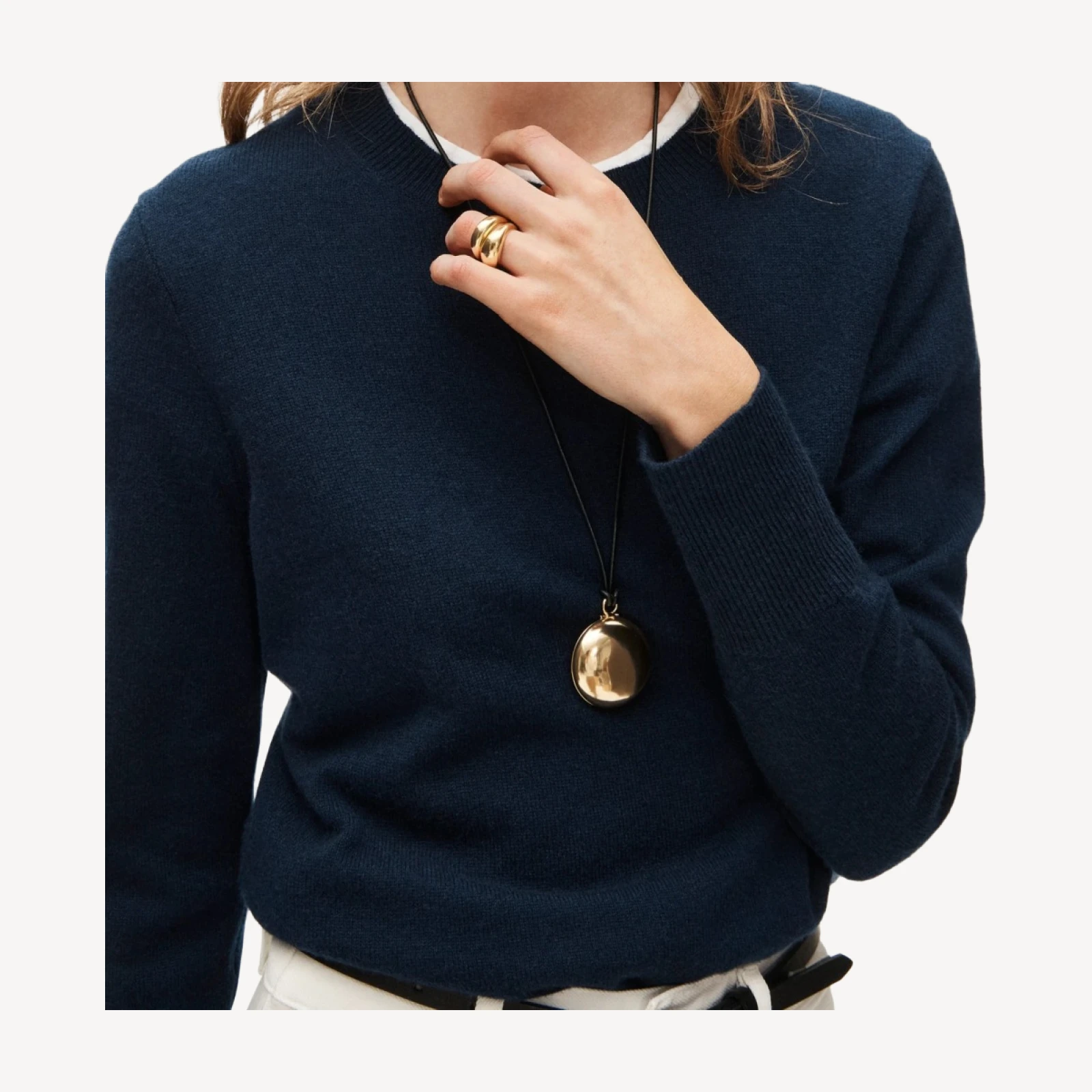 Cashmere classic-fit crewneck sweater