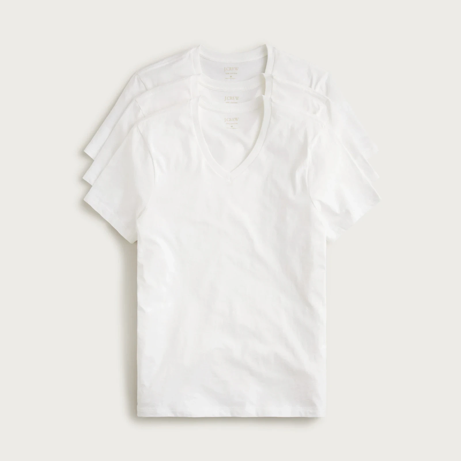 V-neck undershirts three-pack