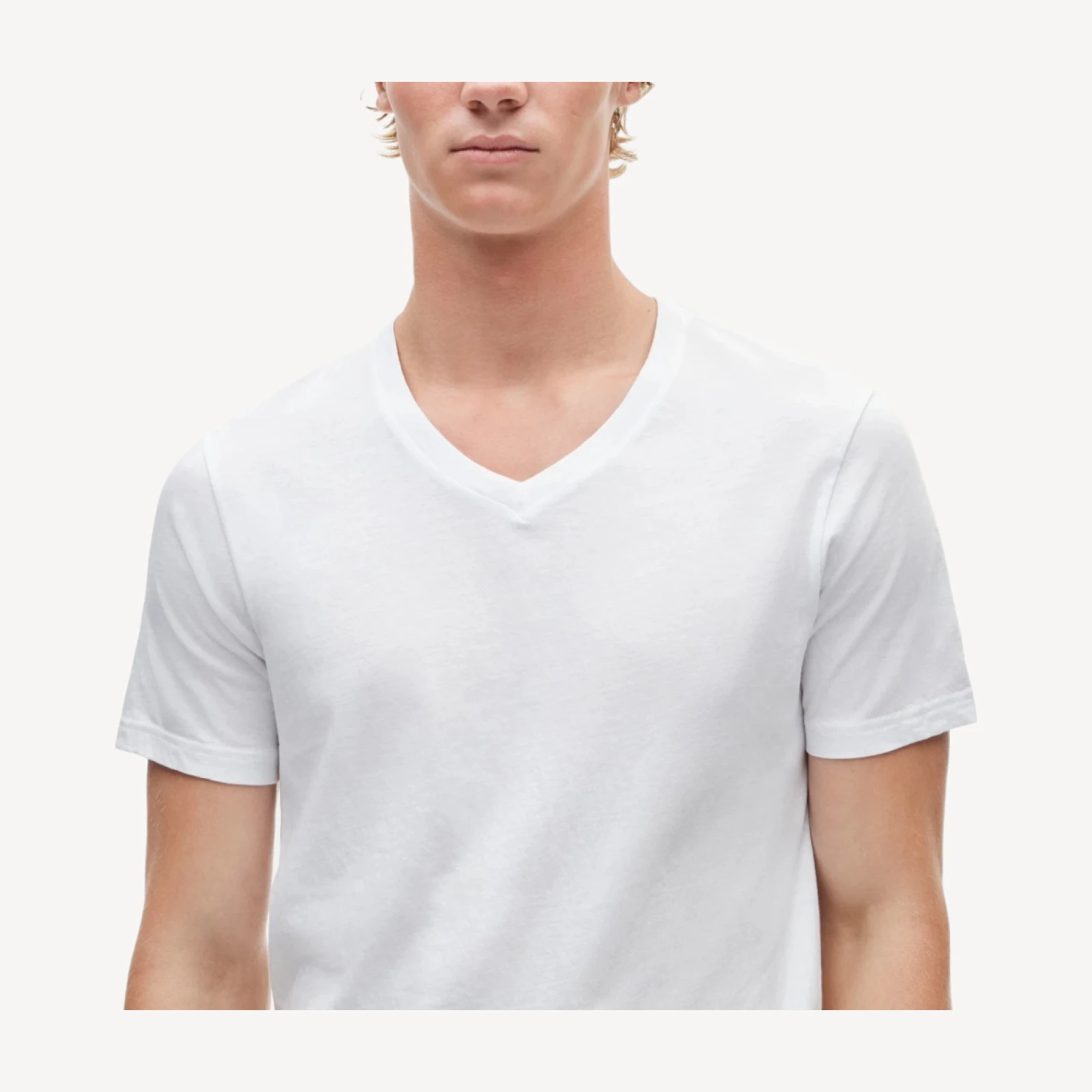 V-neck undershirts three-pack
