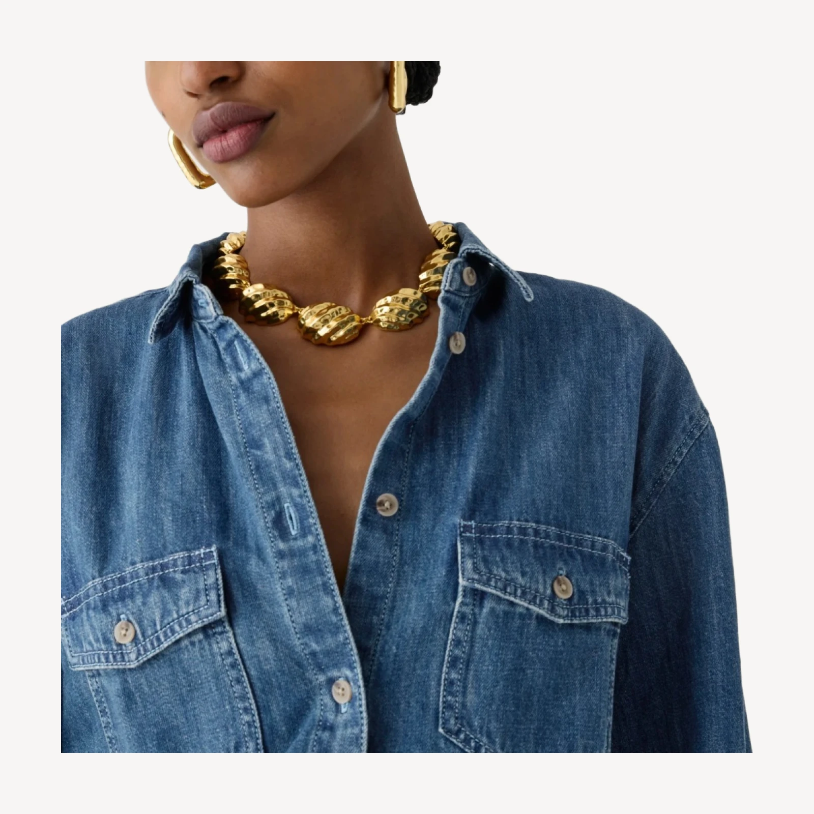 Garçon classic chambray shirt in Neela wash