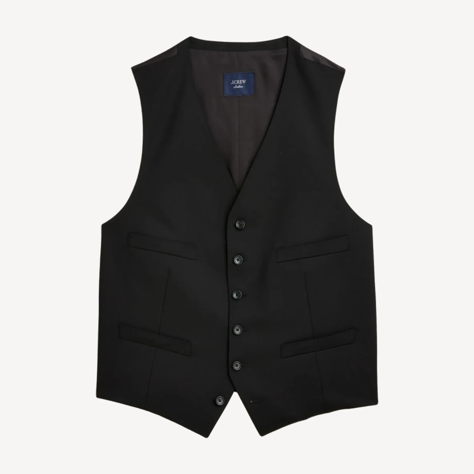 Ludlow Slim-fit tuxedo vest in Italian wool