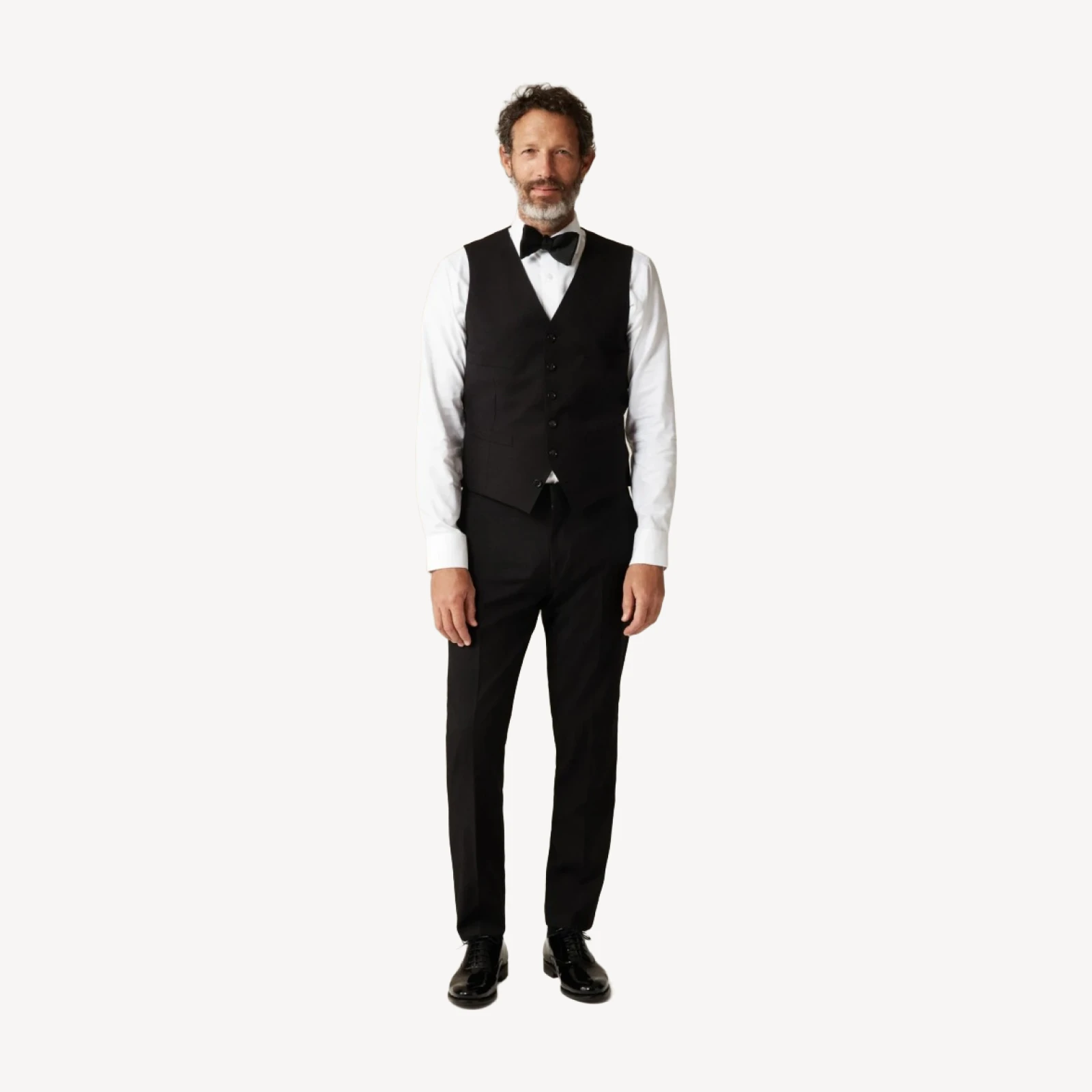 Ludlow Slim-fit tuxedo vest in Italian wool