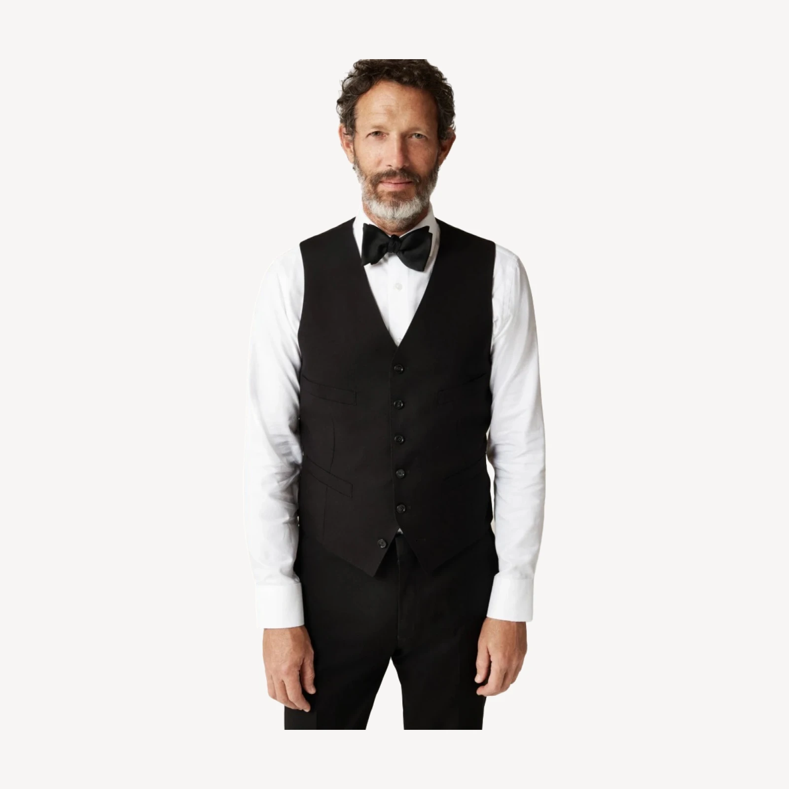 Ludlow Slim-fit tuxedo vest in Italian wool