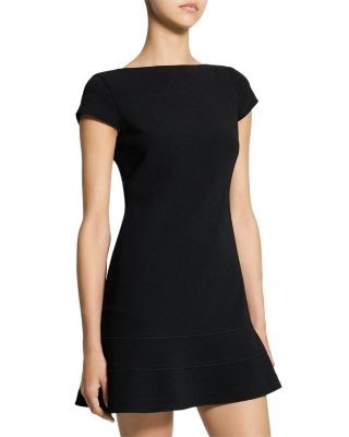 Theory Tiered Seam Cap Sleeve Dress