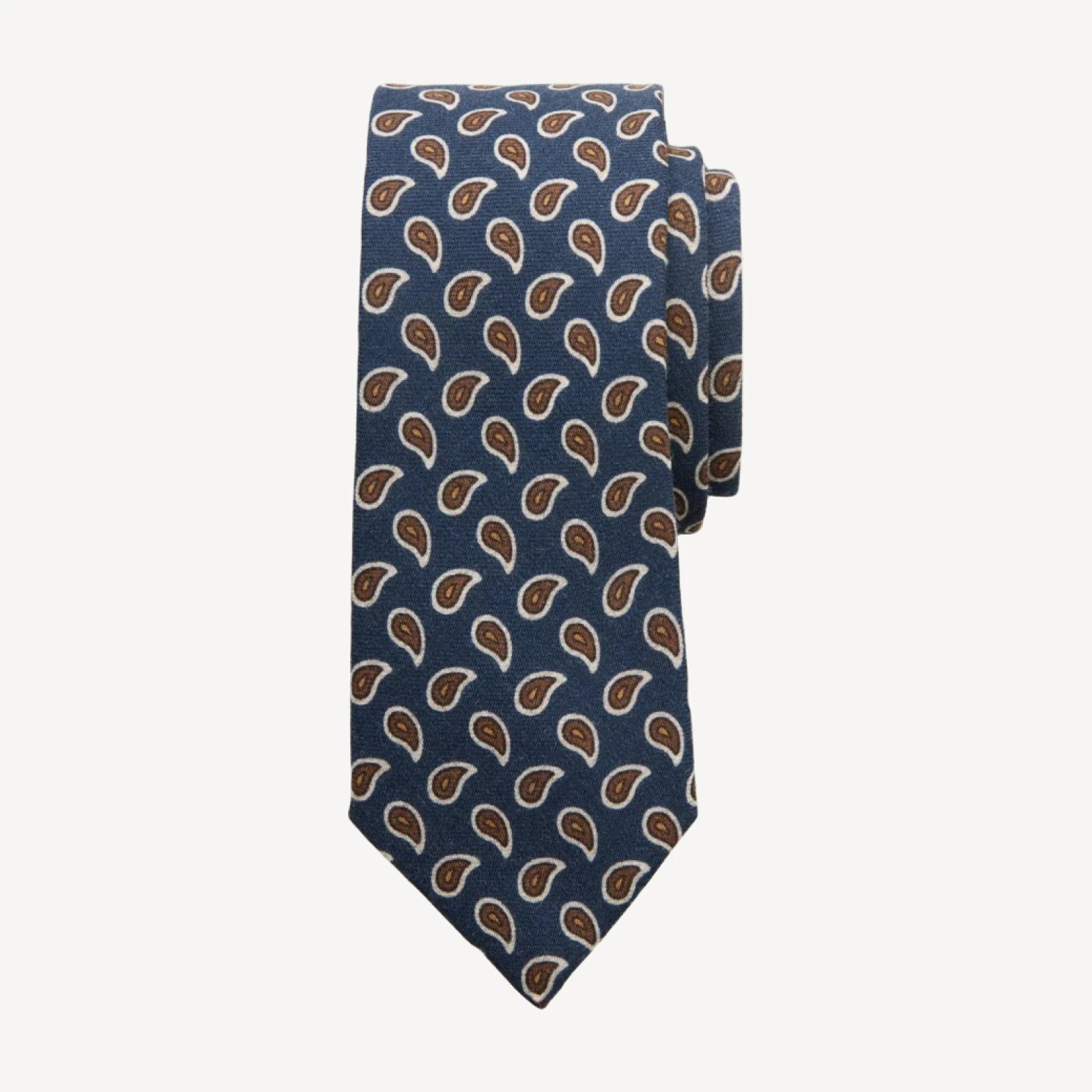 Italian wool tie in paisley