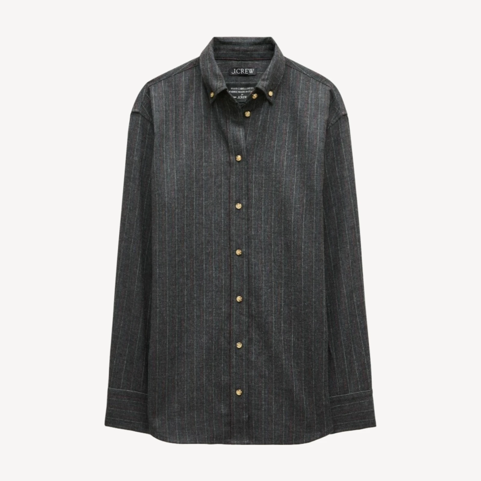 Esme button-up shirt in Italian wool blend