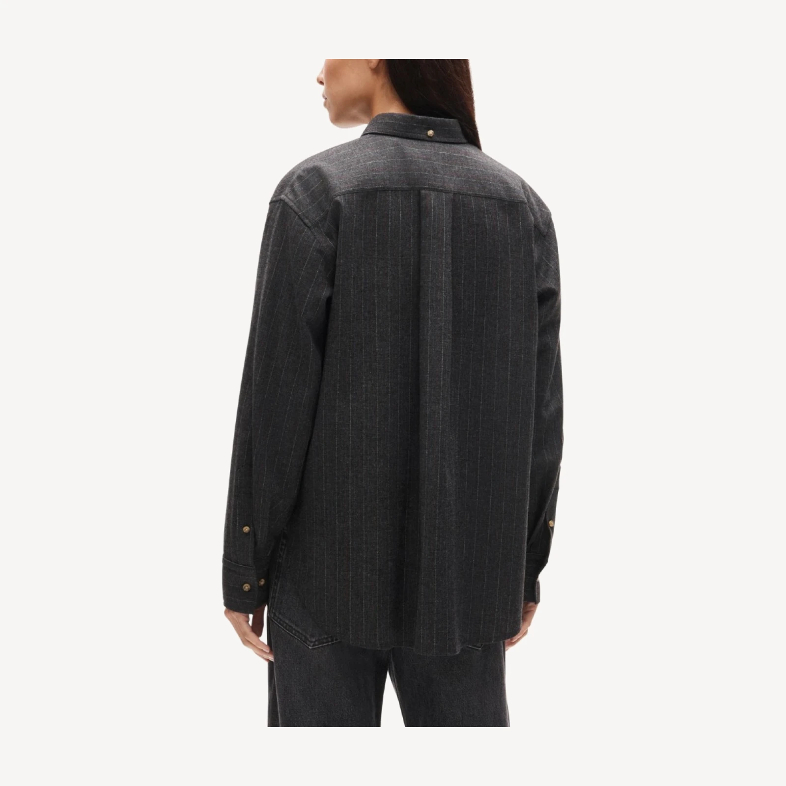 Esme button-up shirt in Italian wool blend