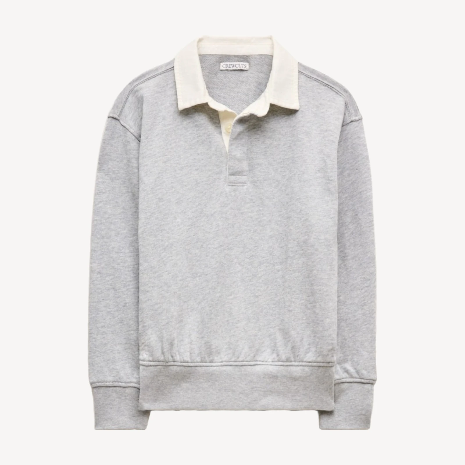 Kids' junior varsity rugby sweatshirt in terry
