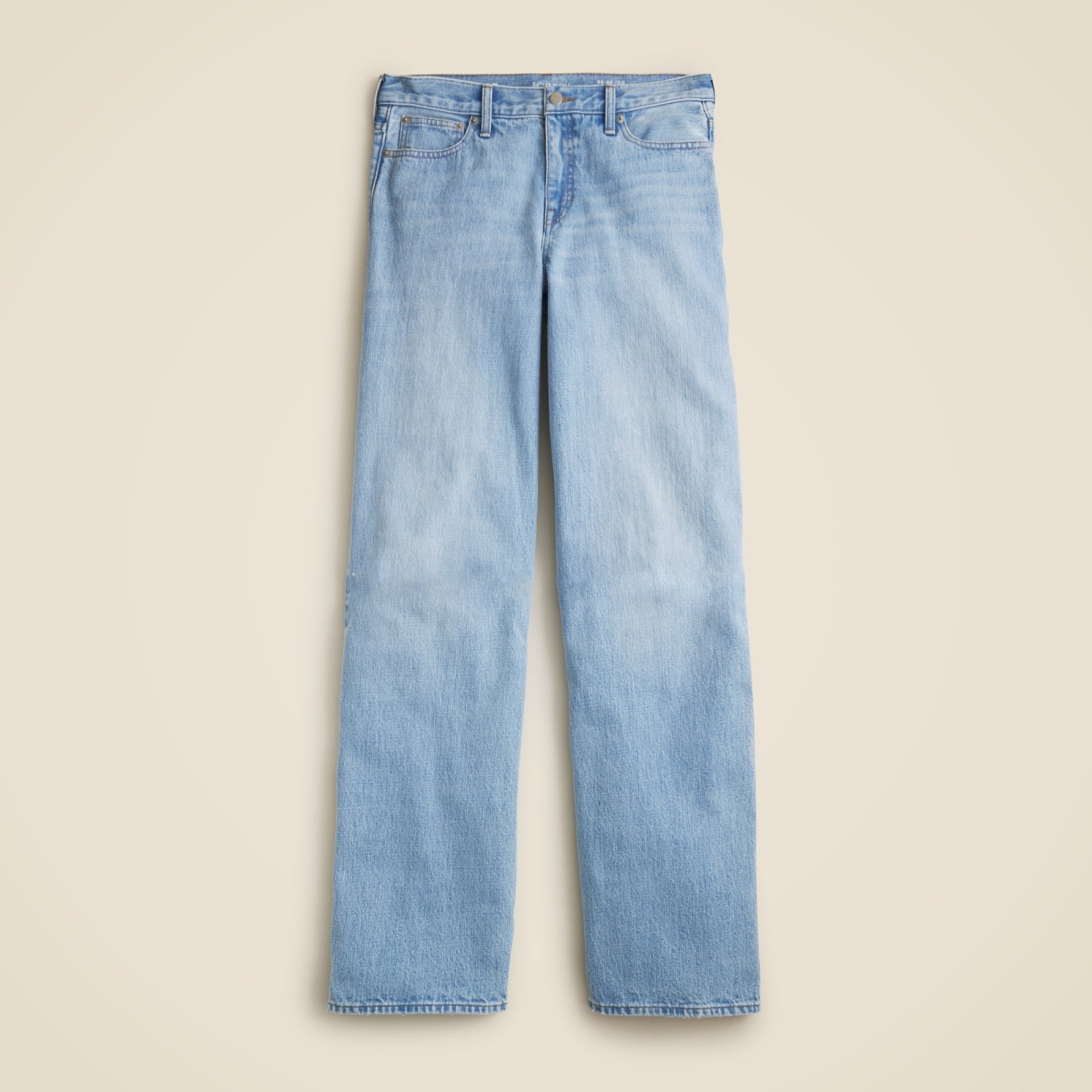 Lower-rise wide-leg jean