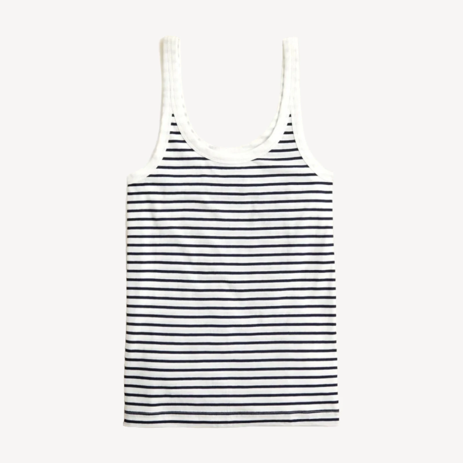 Feather jersey slim-fit tank in stripe