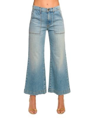 Ramy Brook Clifford Cropped Jeans in Light Wash