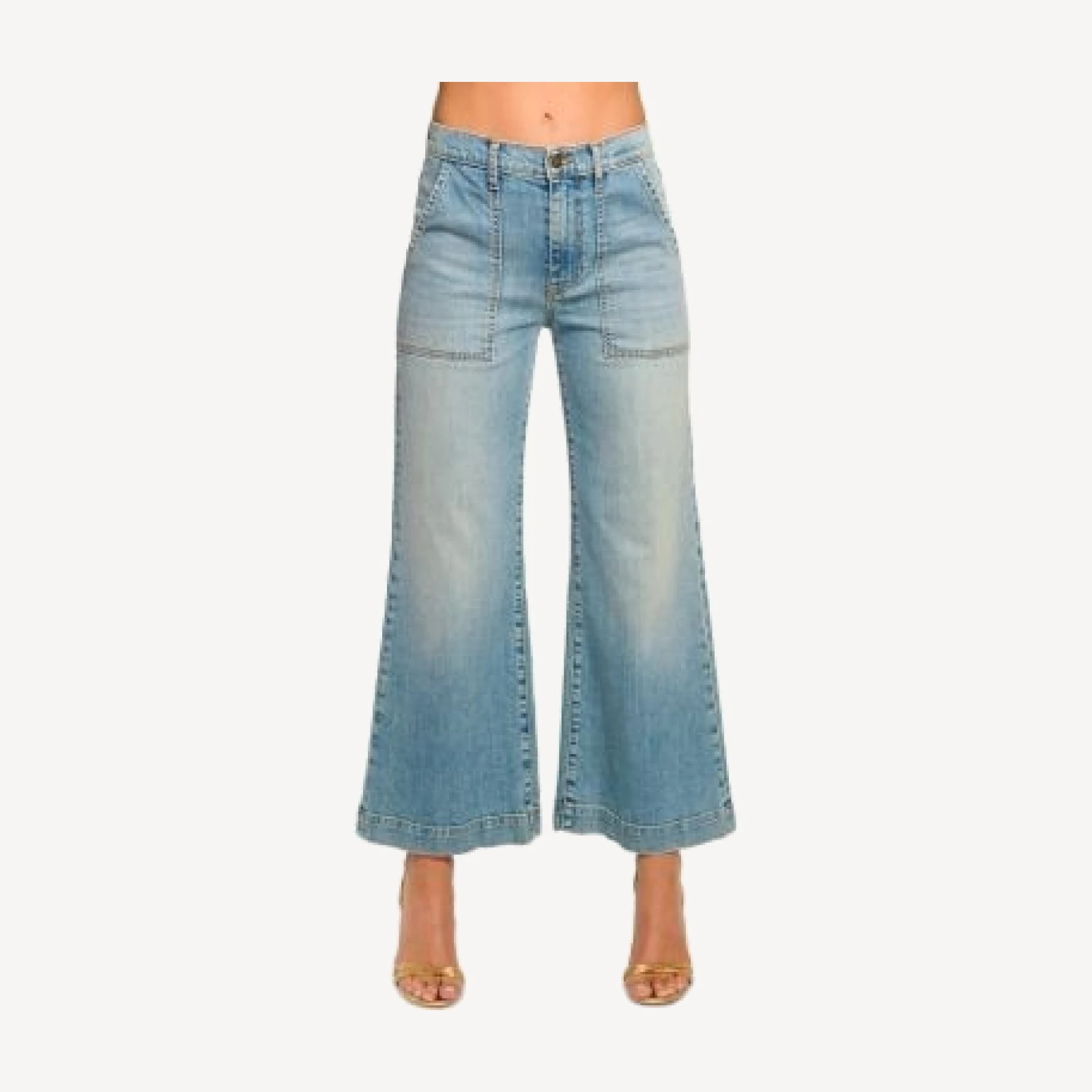 Ramy Brook Clifford Cropped Jeans in Light Wash