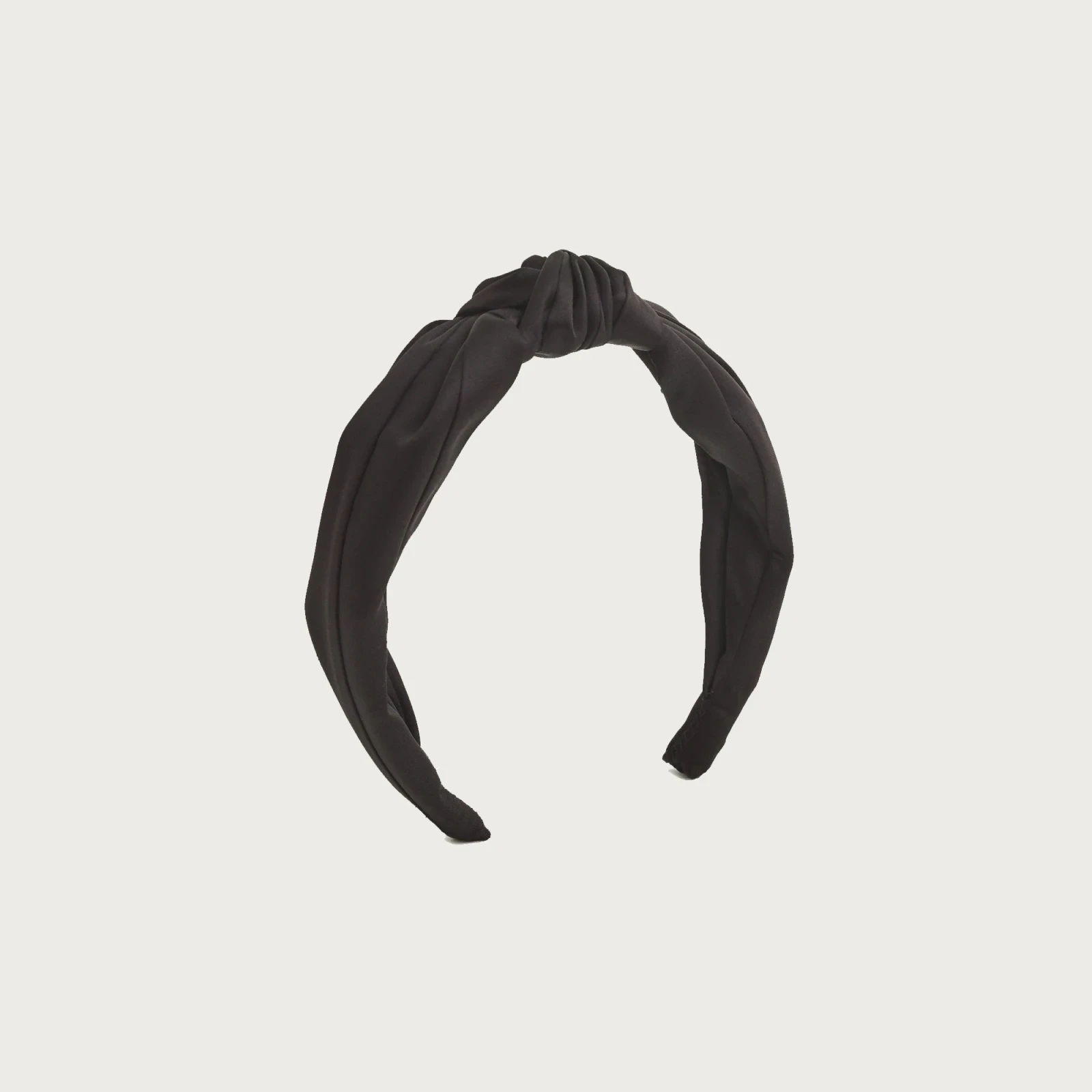 Knot headband in satin