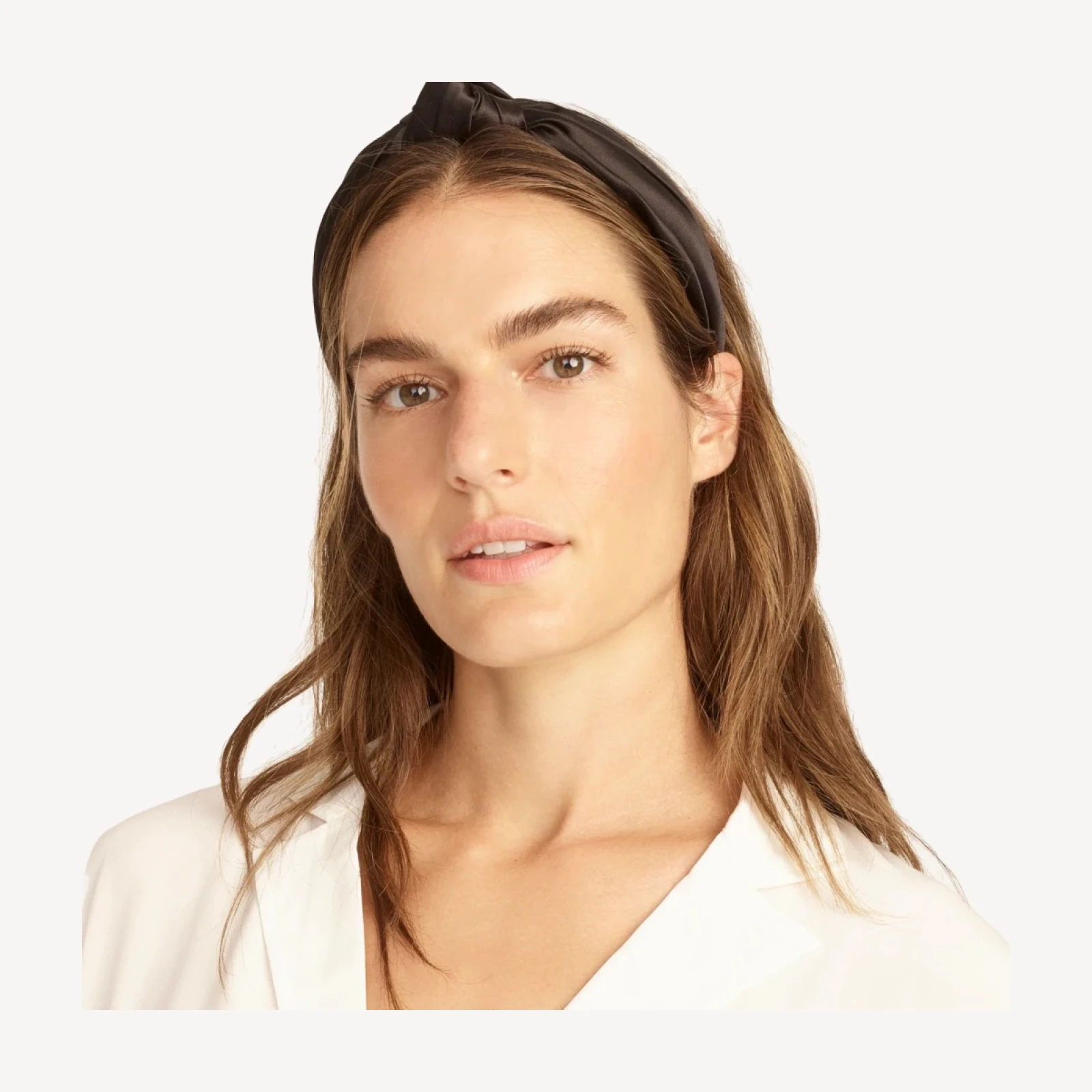 Knot headband in satin