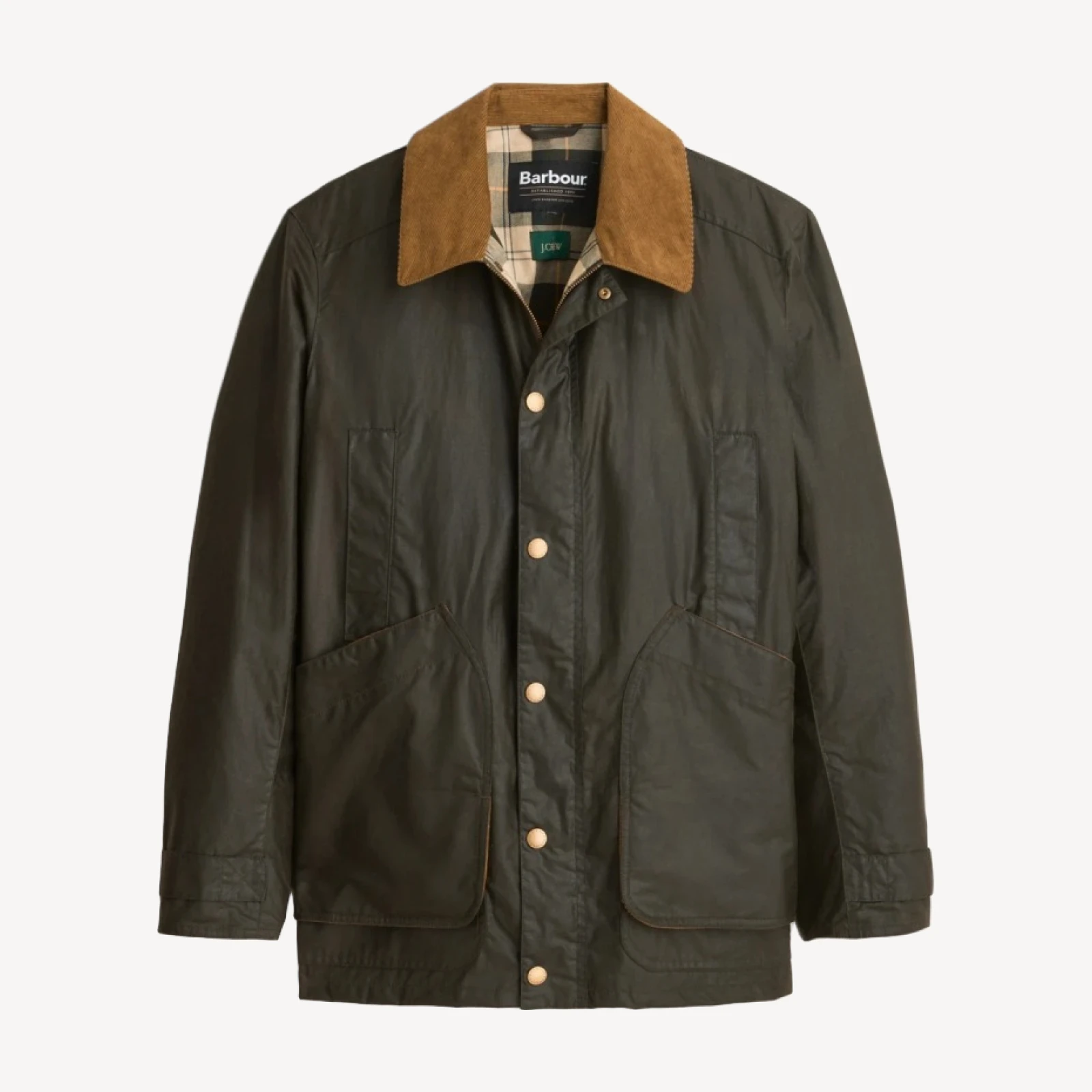Men's Barbour® x J.Crew Barn Jacket™ in waxed cotton
