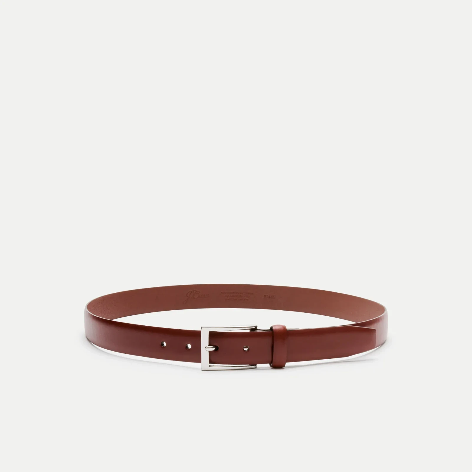 Italian leather dress belt