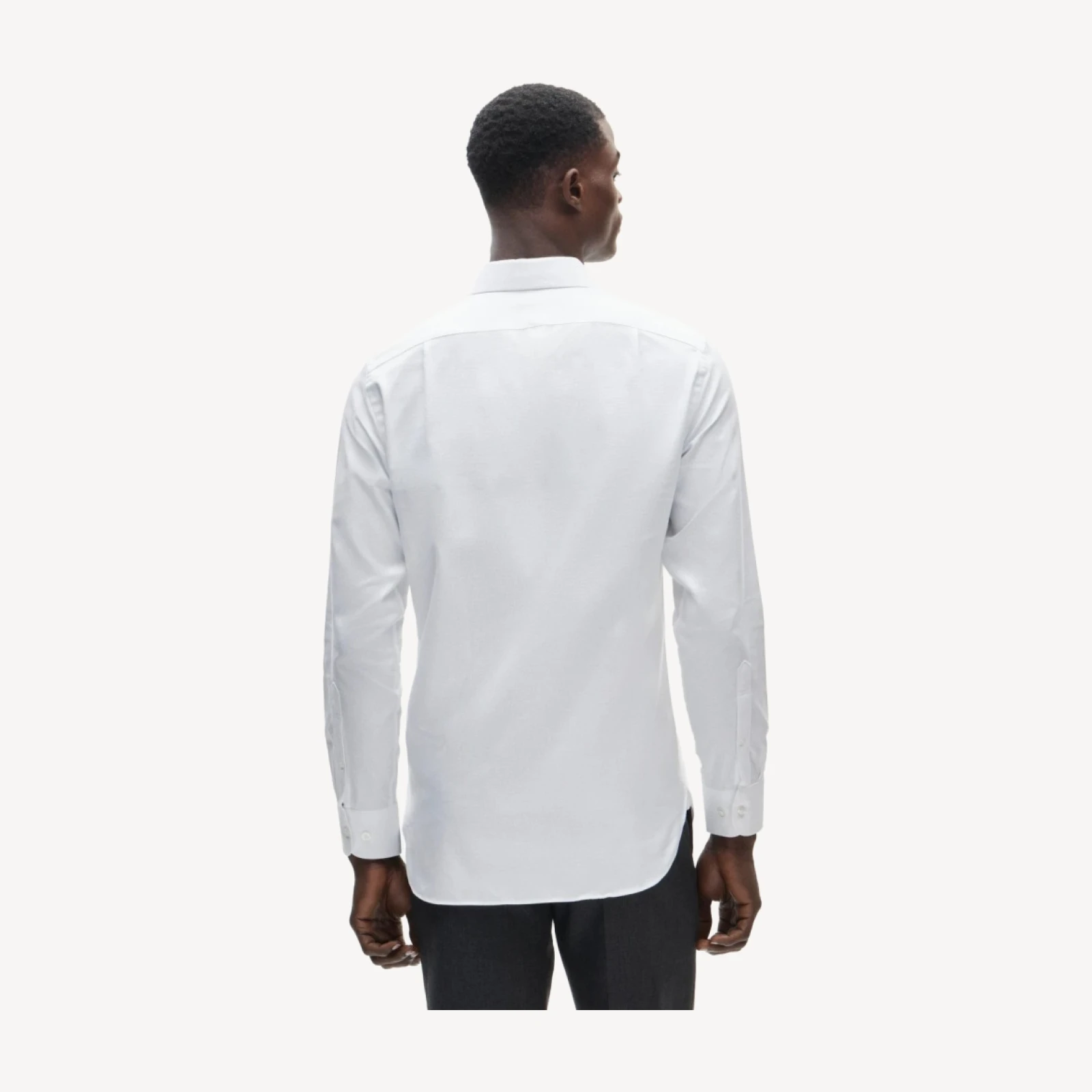 Slim-fit Ludlow Premium fine cotton dress shirt in dobby