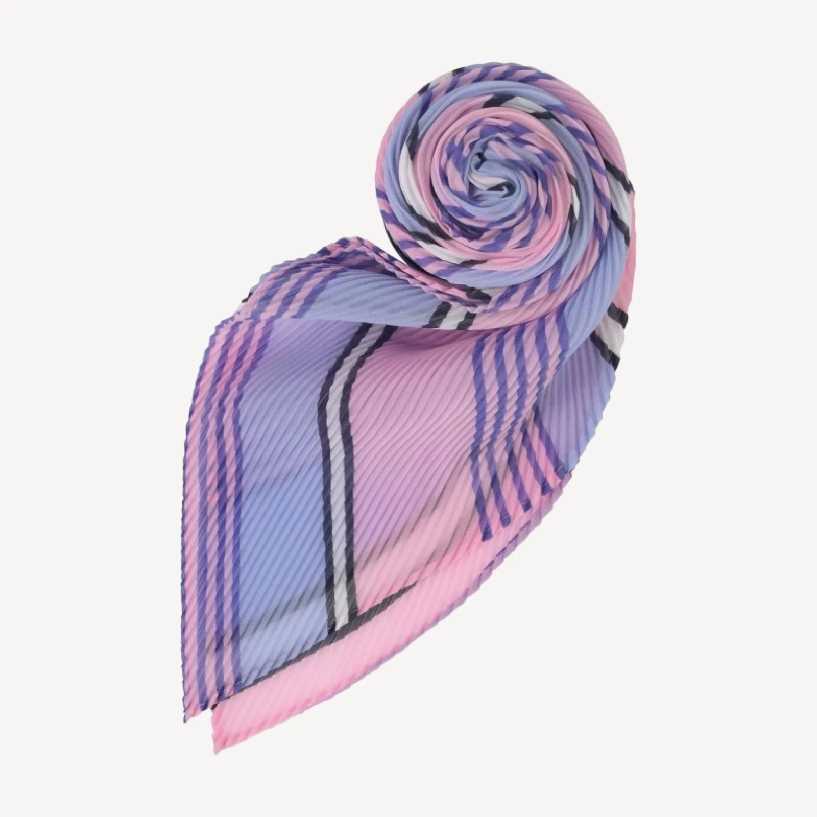 SHIRT STRIPE PLEATS STOLE