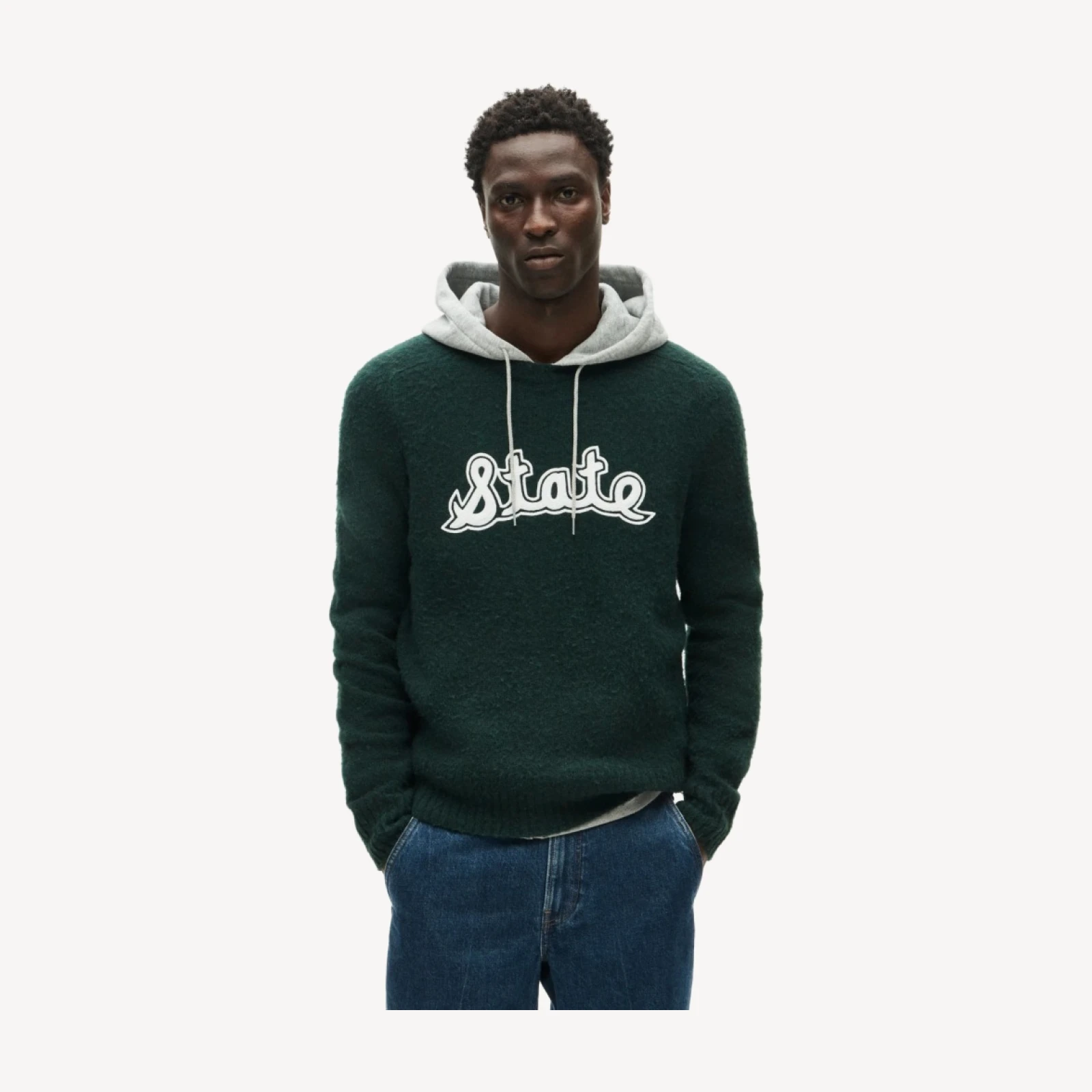 '47 x J.Crew brushed wool Michigan State sweater
