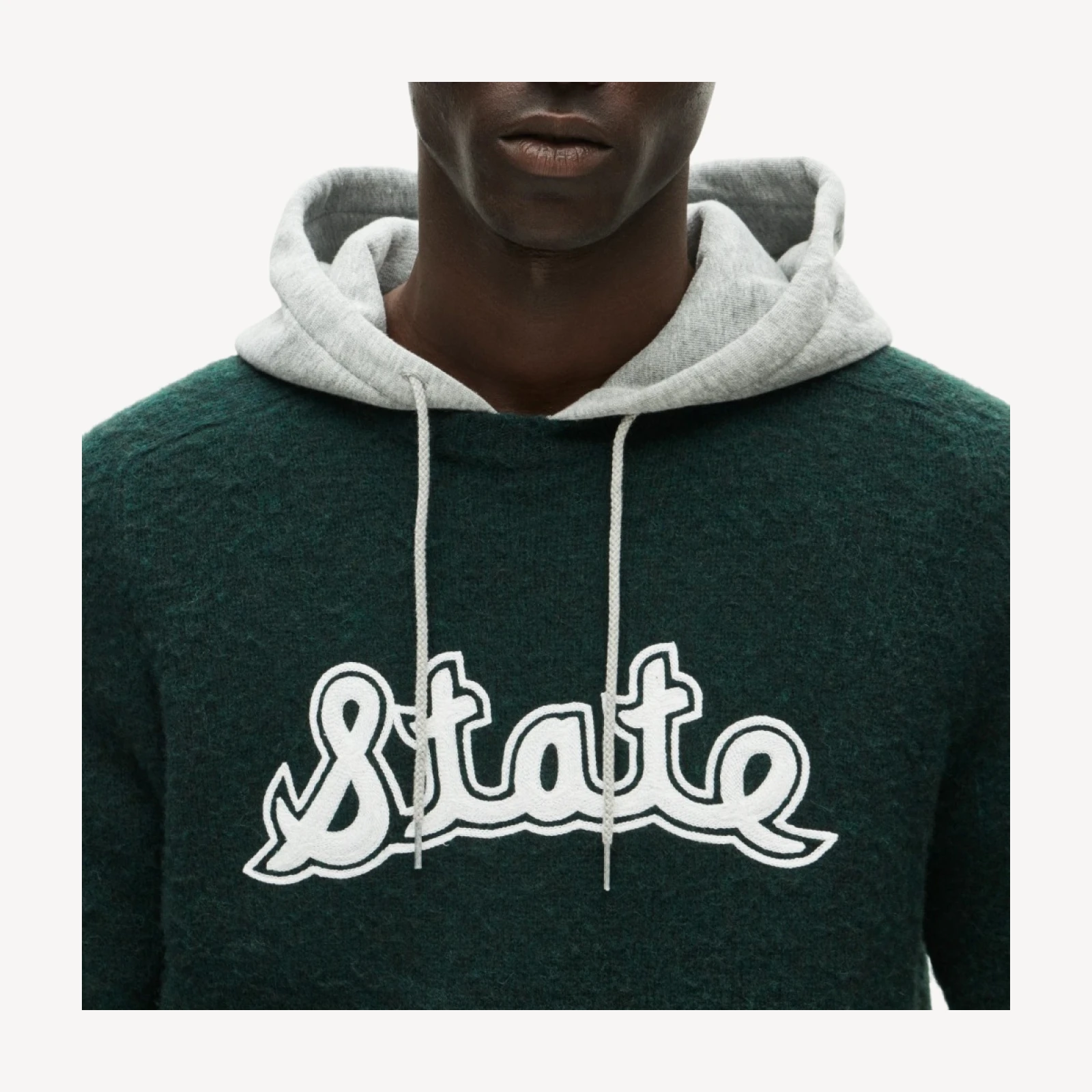 '47 x J.Crew brushed wool Michigan State sweater