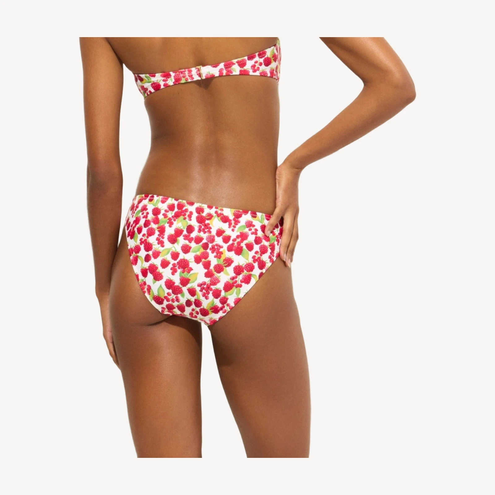 Ronnie bikini bottom in raspberry print