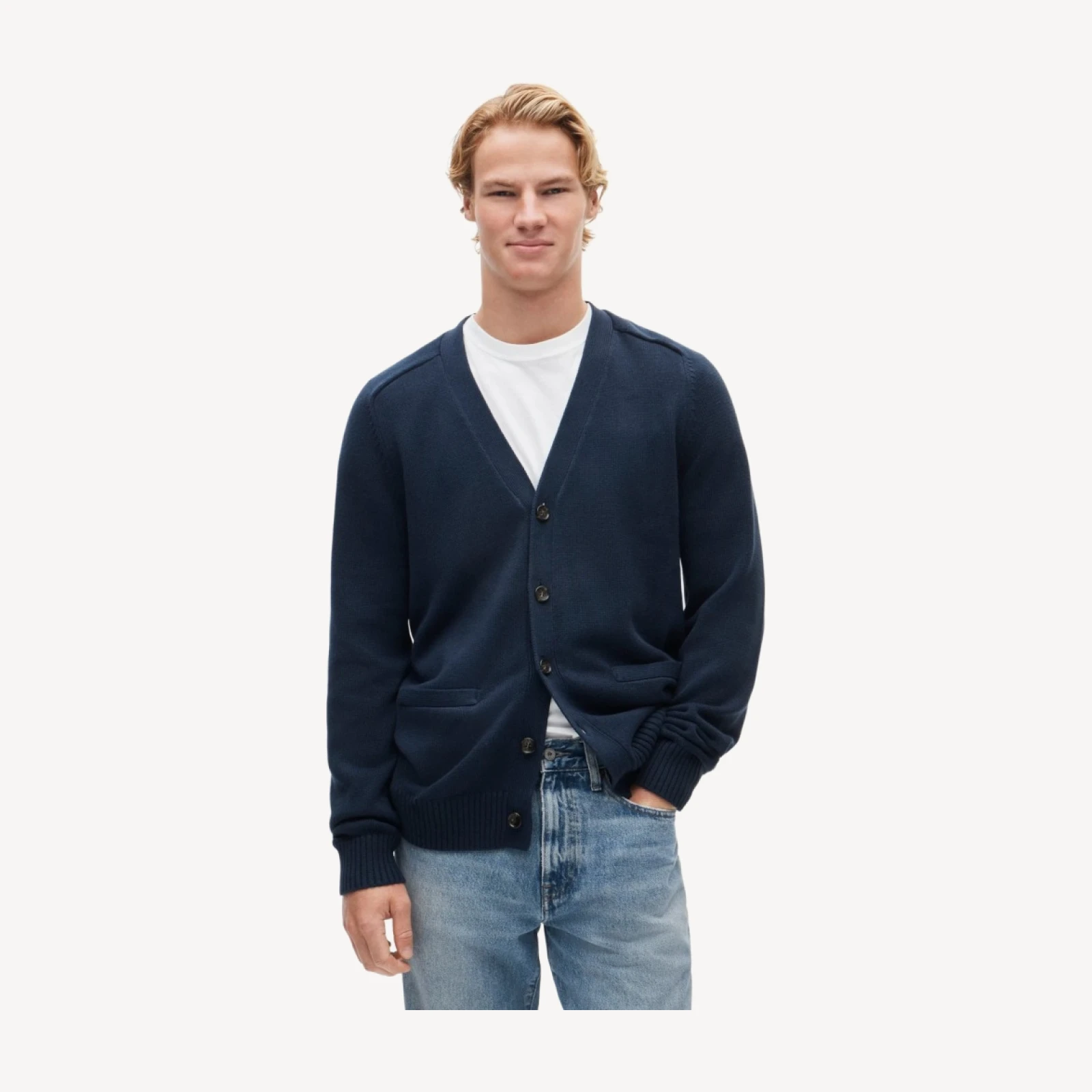 Heritage cotton V-neck cardigan