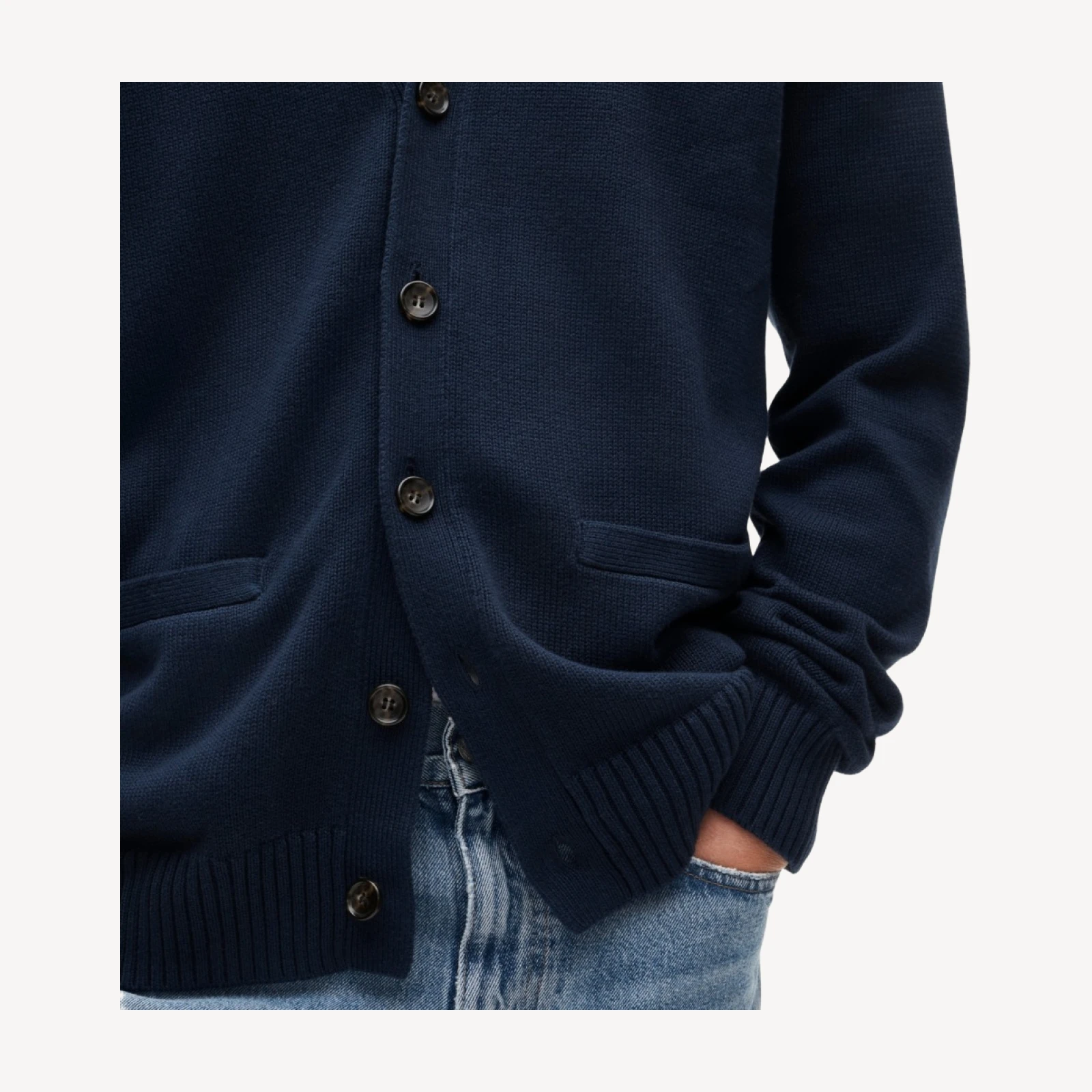 Heritage cotton V-neck cardigan
