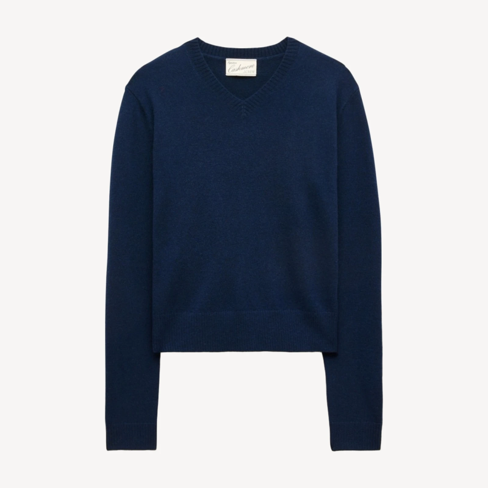Cashmere high V-neck sweater