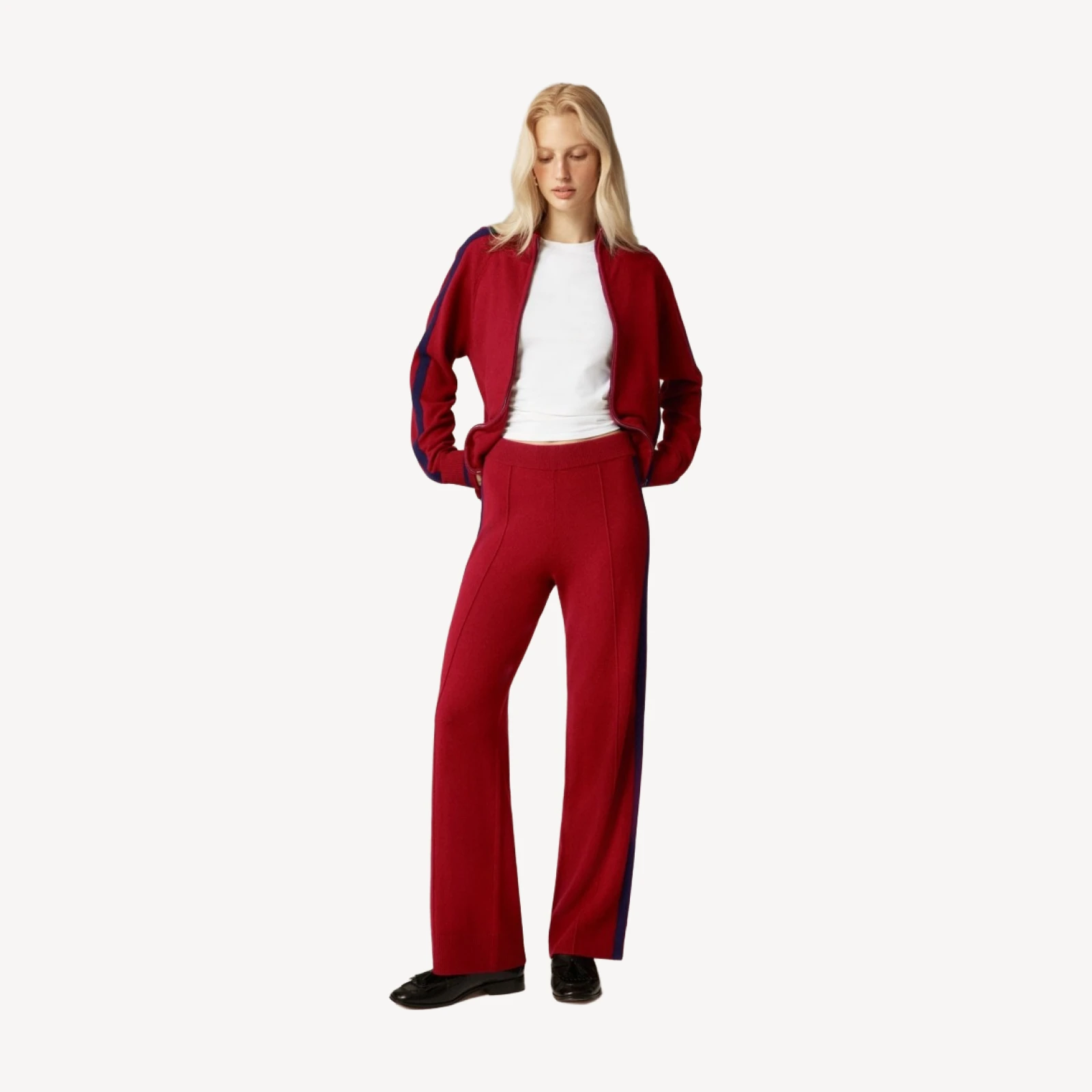 Cashmere track pant