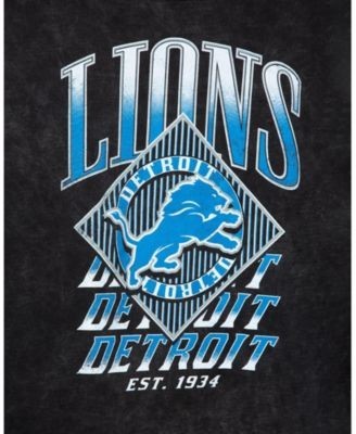 Junk Food Clothing Women's Nfl Detroit Lions Off Shoulder Cropped Fleece