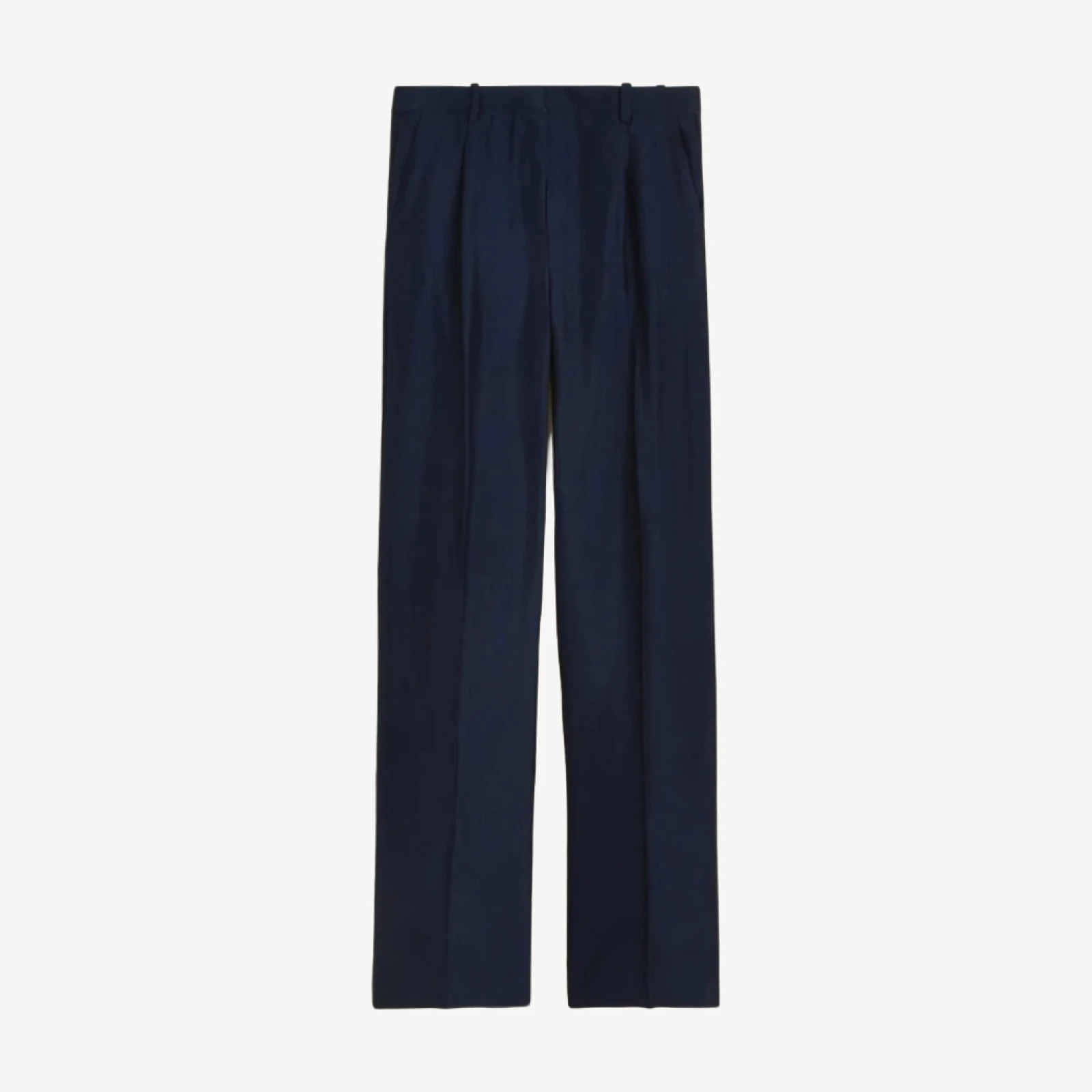Essential wide-leg pant in textured satin