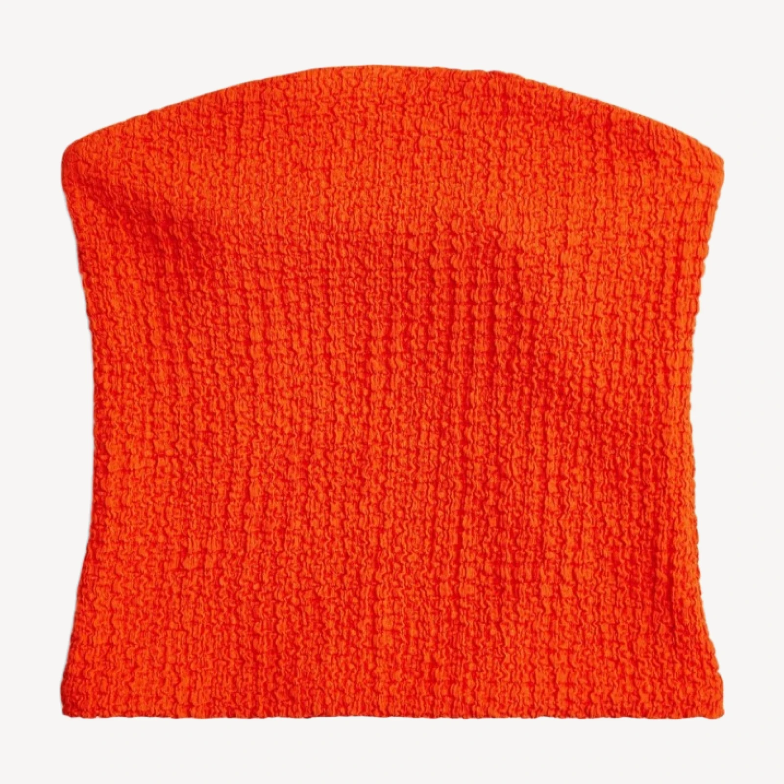 Bubble-knit tube top