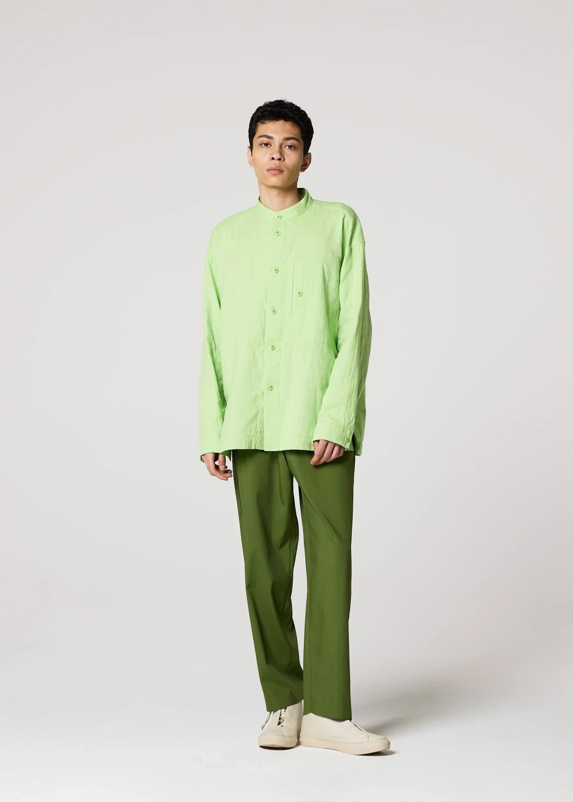 DOUBLE FACE COTTON SHIRT