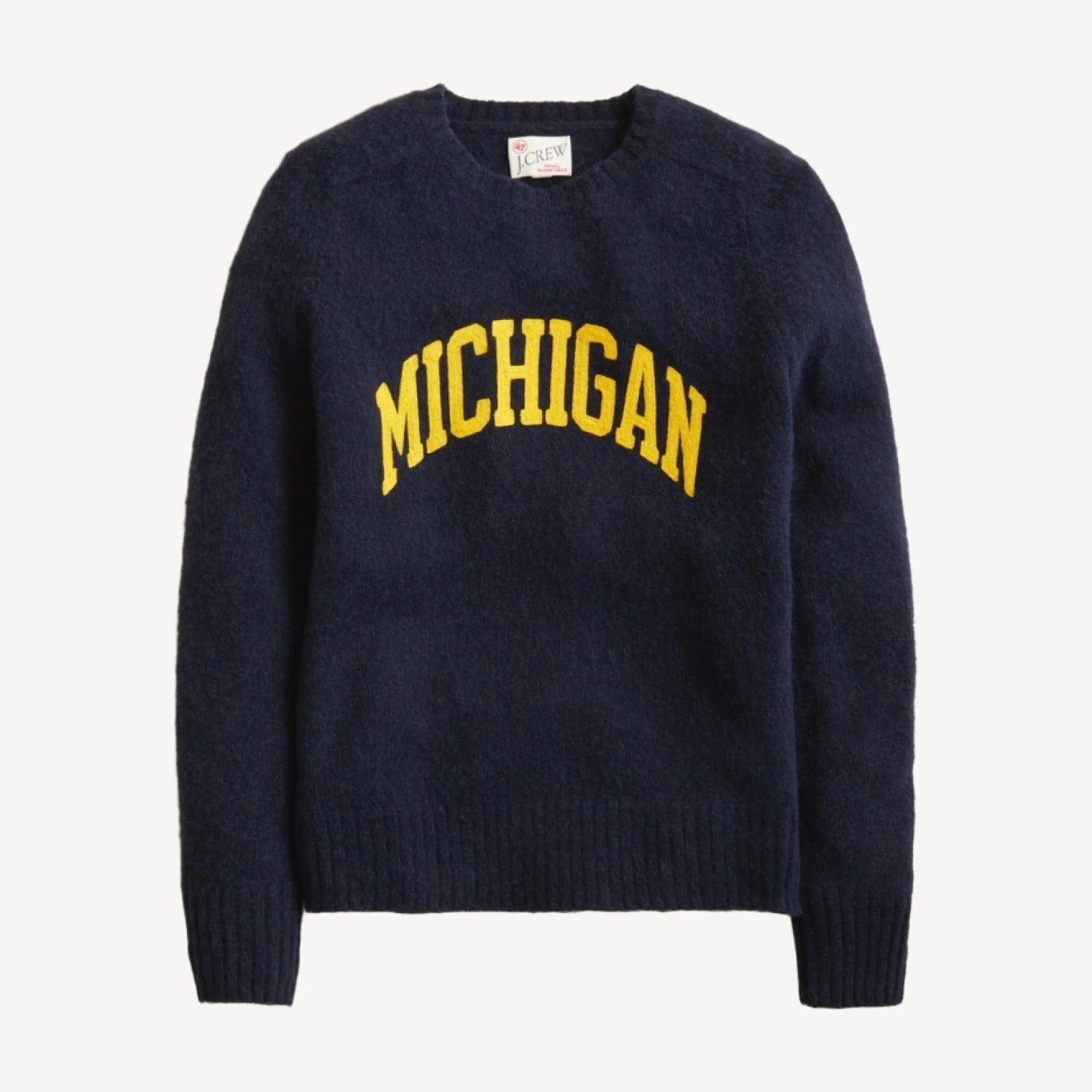 '47 x J.Crew brushed wool Michigan sweater