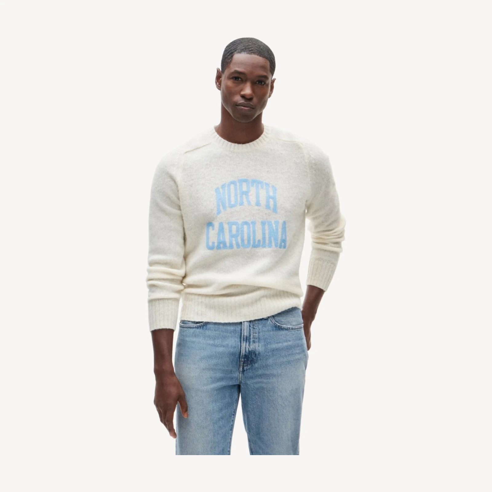 '47 x J.Crew brushed wool North Carolina sweater