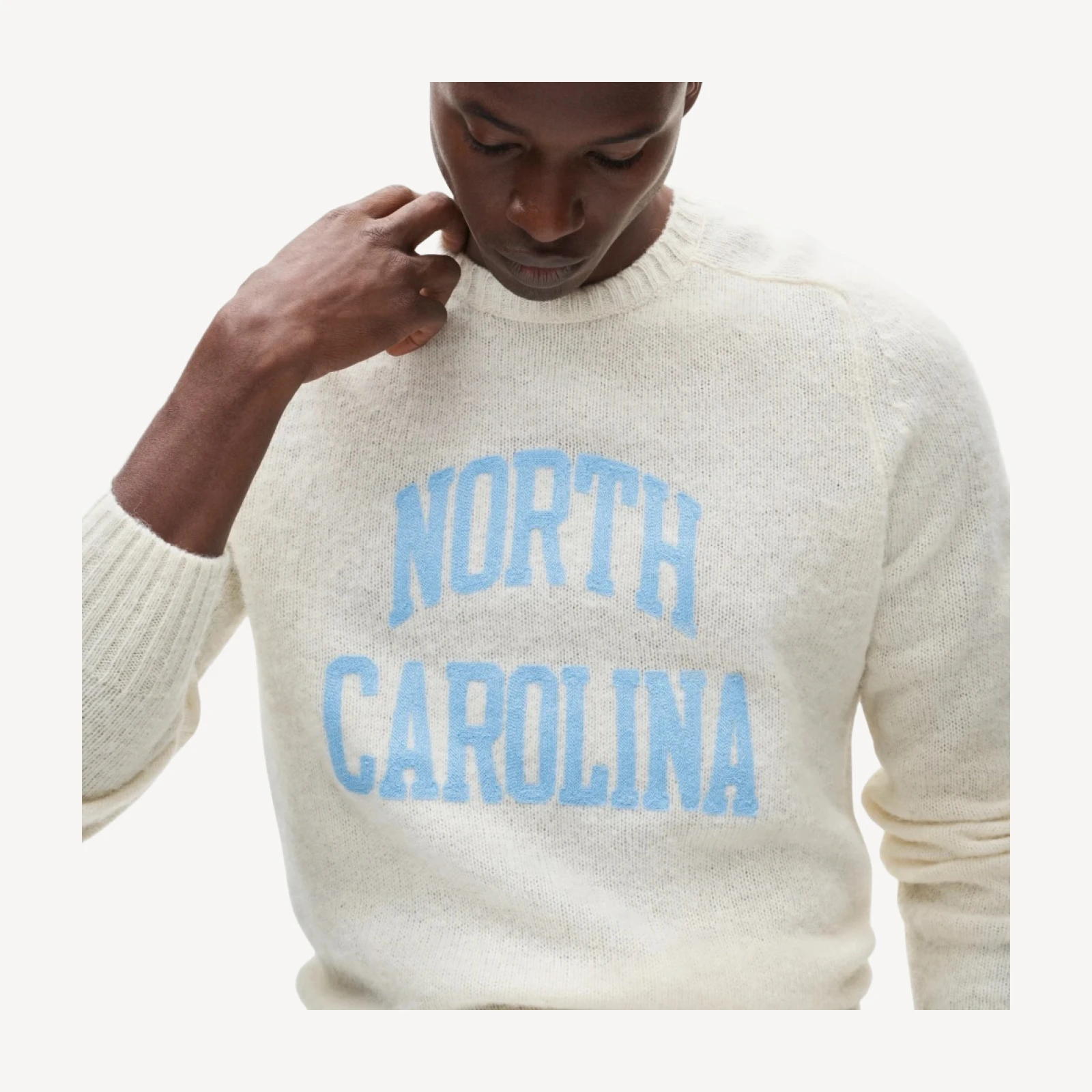 '47 x J.Crew brushed wool North Carolina sweater