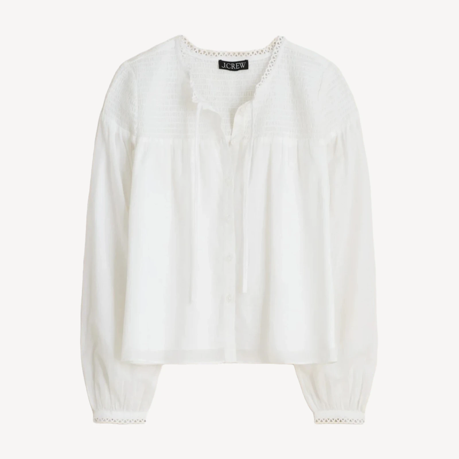 Popover top in cotton voile
