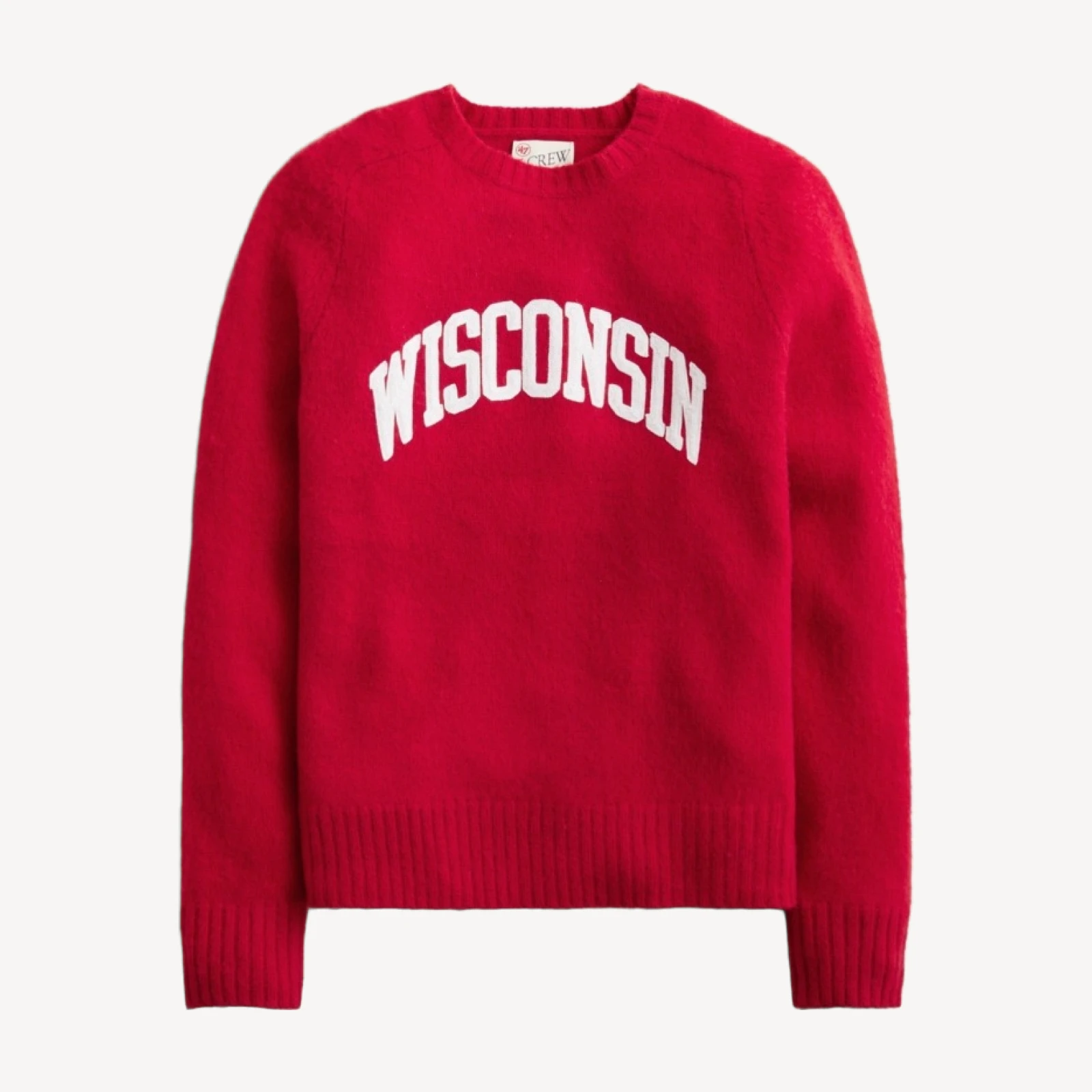 '47 x J.Crew brushed wool Wisconsin sweater