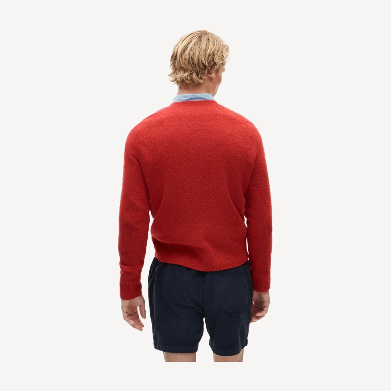 '47 x J.Crew brushed wool Wisconsin sweater