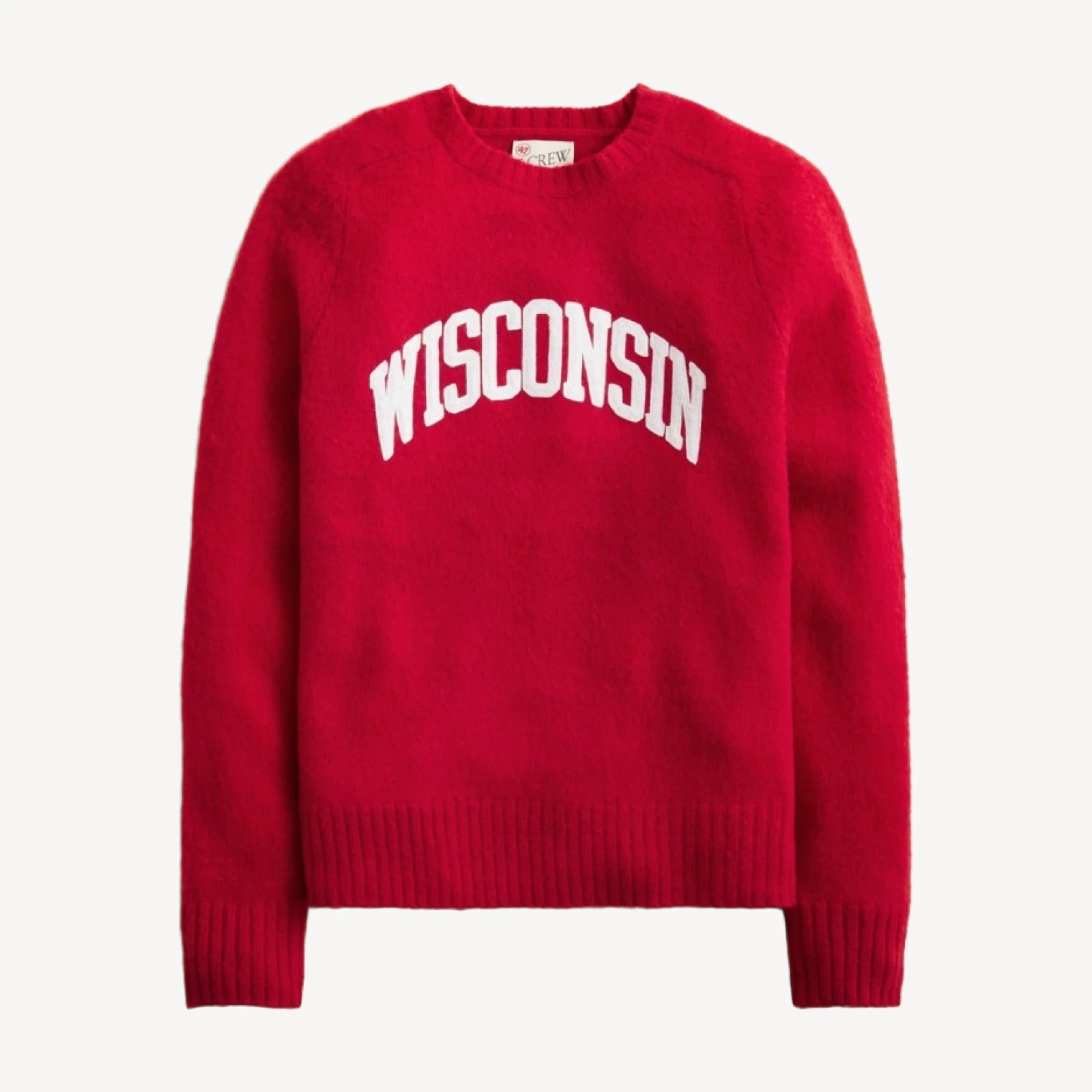 '47 x J.Crew brushed wool Wisconsin sweater