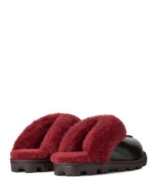 Ugg Women's Coquette Crinkle Patent Leather & Sheepskin Slippers