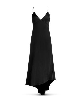 Alice and Olivia Luciana Deep V Asymmetrical Dress