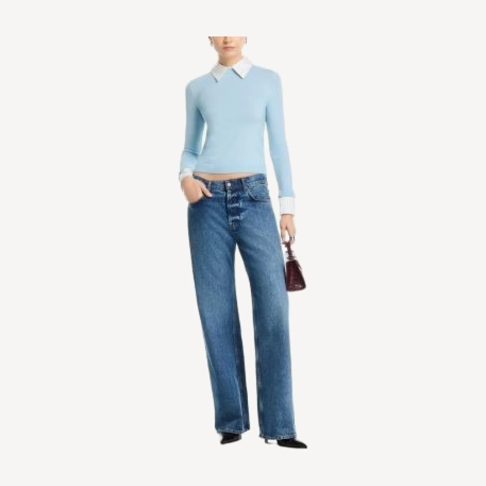 Alice and Olivia Porla Collared Sweater