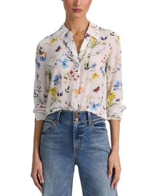 Alice and Oliva Willa Silk Shirt